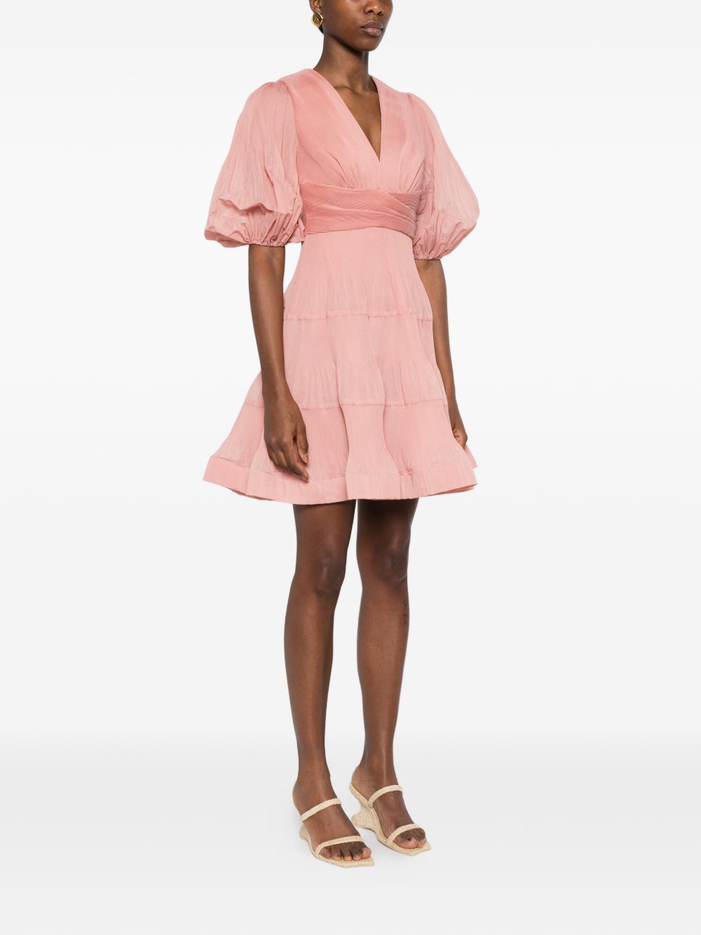 Zimmermann Women Pleated Mini Dress ZIMMERMANN