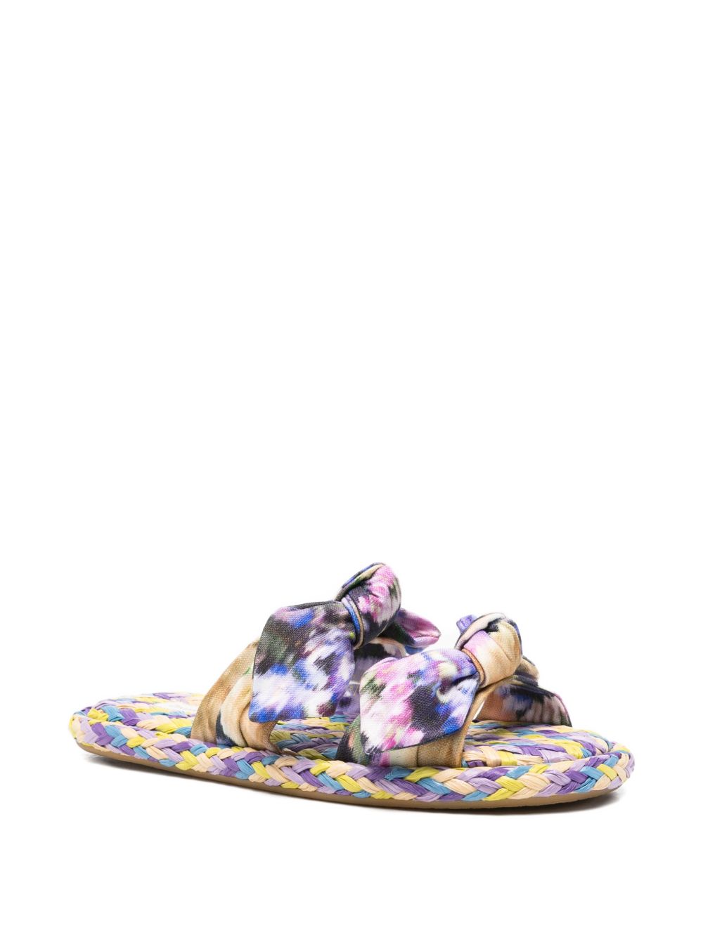 Zimmermann Women Carousel Linen Flat Sandals ZIMMERMANN