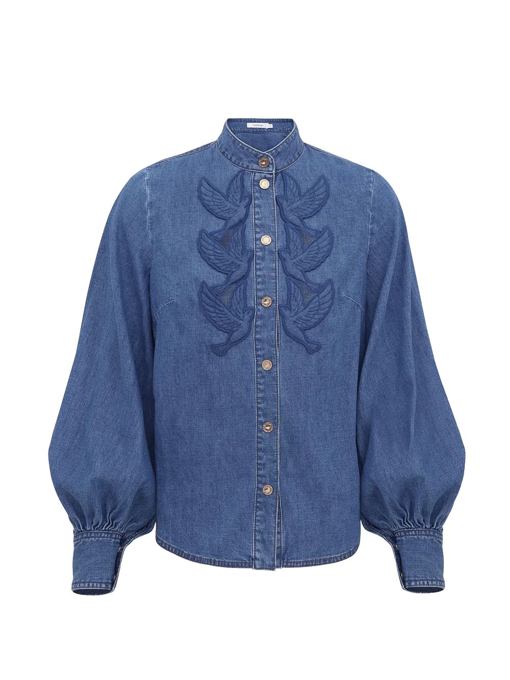 Zimmermann Women Denim Applique Shirt ZIMMERMANN