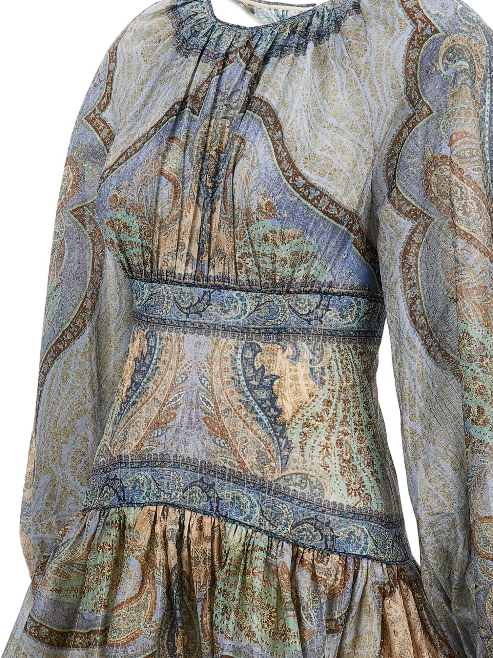 Zimmermann Women Wanderlust Cotton And Silk Mini Dress ZIMMERMANN