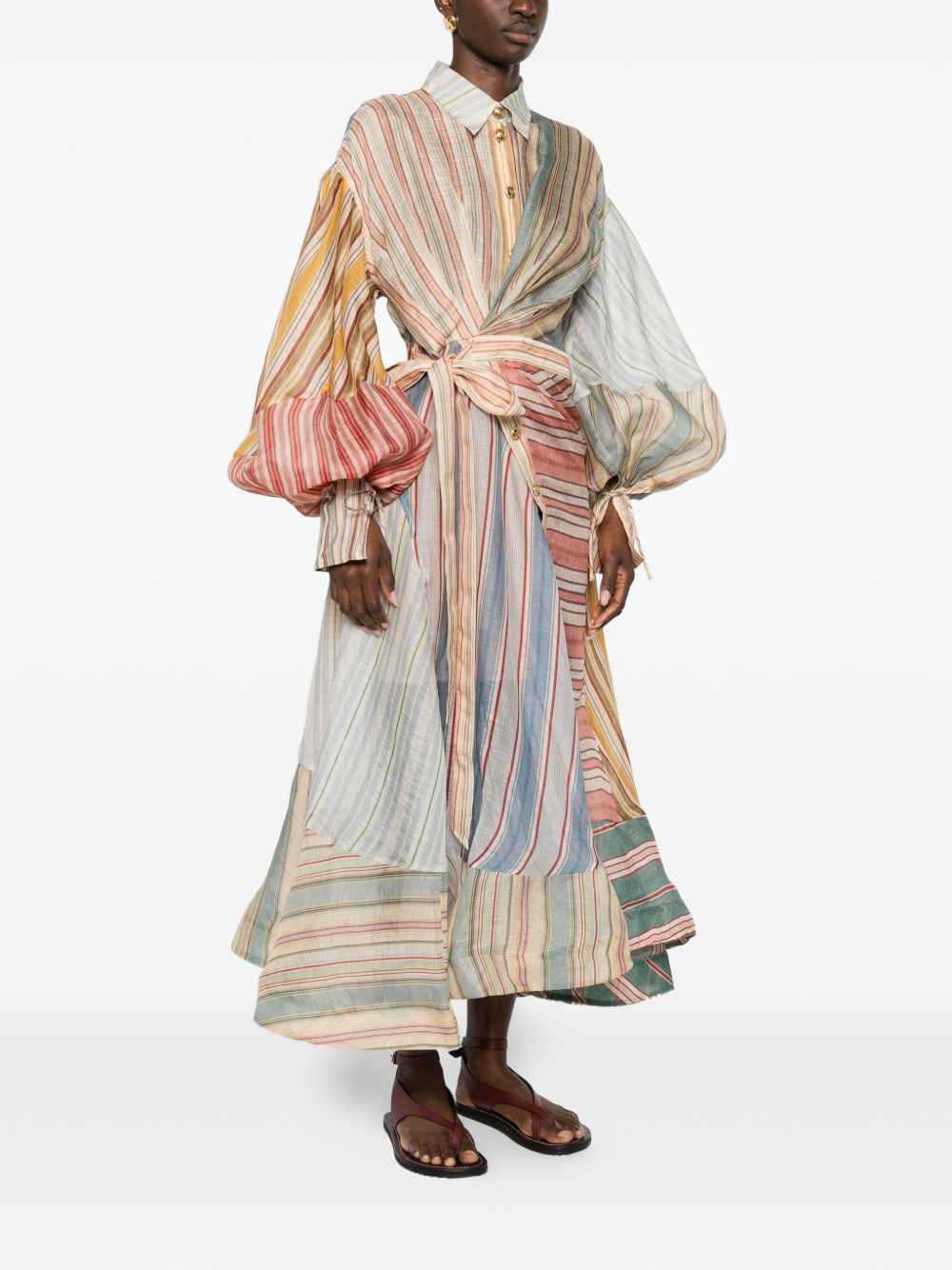 Zimmermann Women Rebellion Linen And Silk Dress