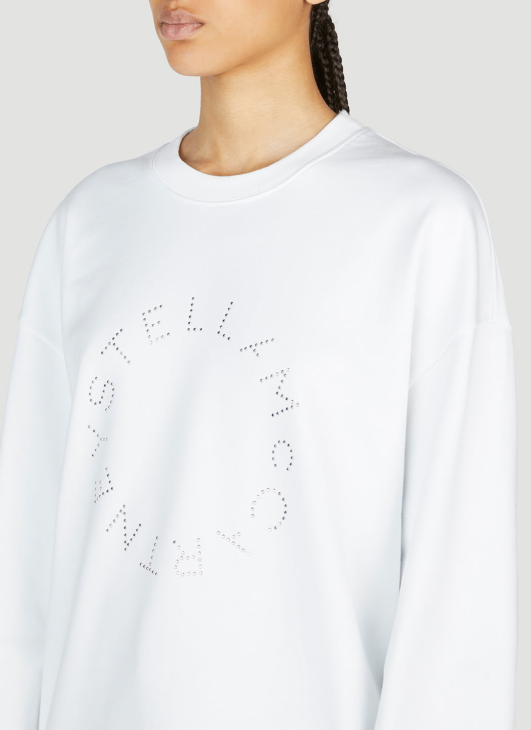 Stella Mccartney Women Hotfix Rhinestone Logo Sweatshirt STELLA MCCARTNEY
