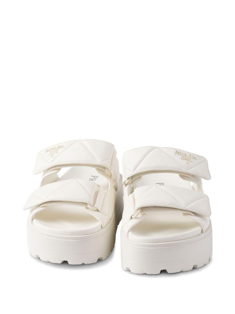 Prada Women 45Mm Padded Leather Sandals PRADA