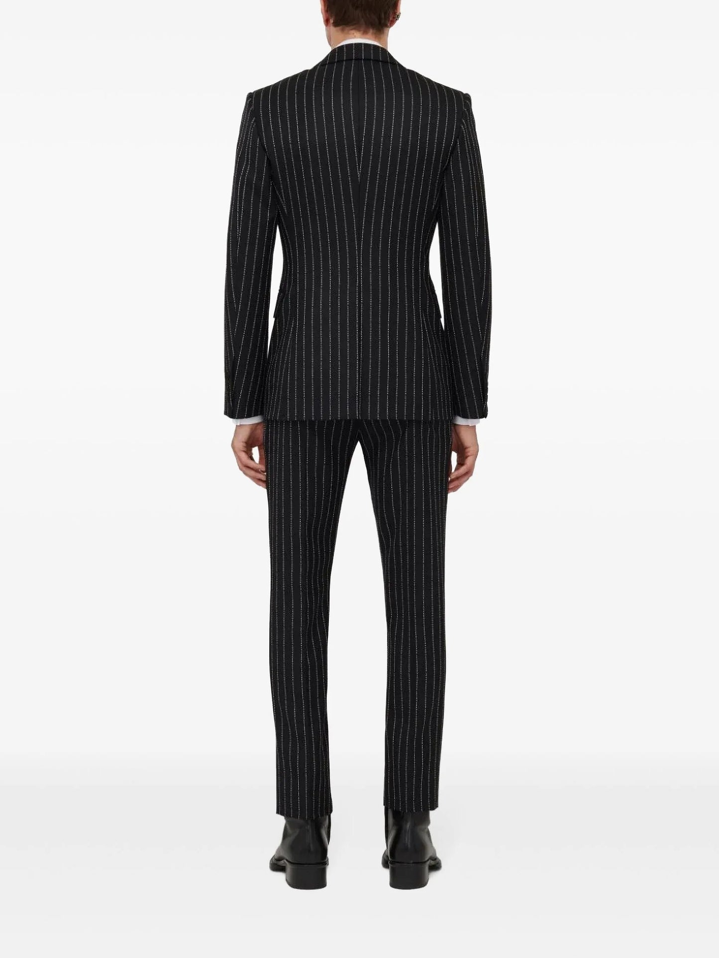 Alexander Mcqueen Men Pinstripe Single-Breasted Jacket ALEXANDER MCQUEEN