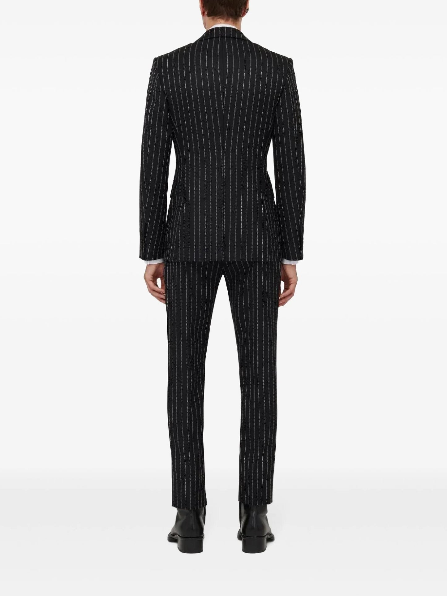 Alexander Mcqueen Men Pinstripe Single-Breasted Jacket ALEXANDER MCQUEEN