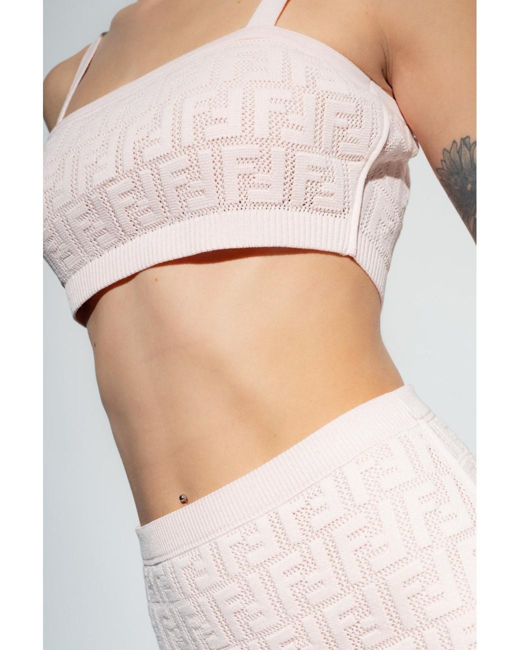Fendi Women Pink Top & Skirt Set FENDI