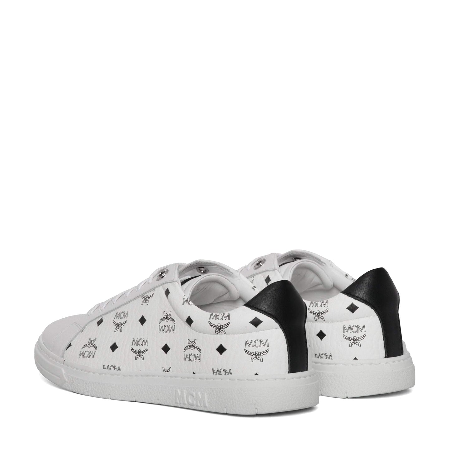 Mcm Men Printed Canvas Terrain Sneakers MCM