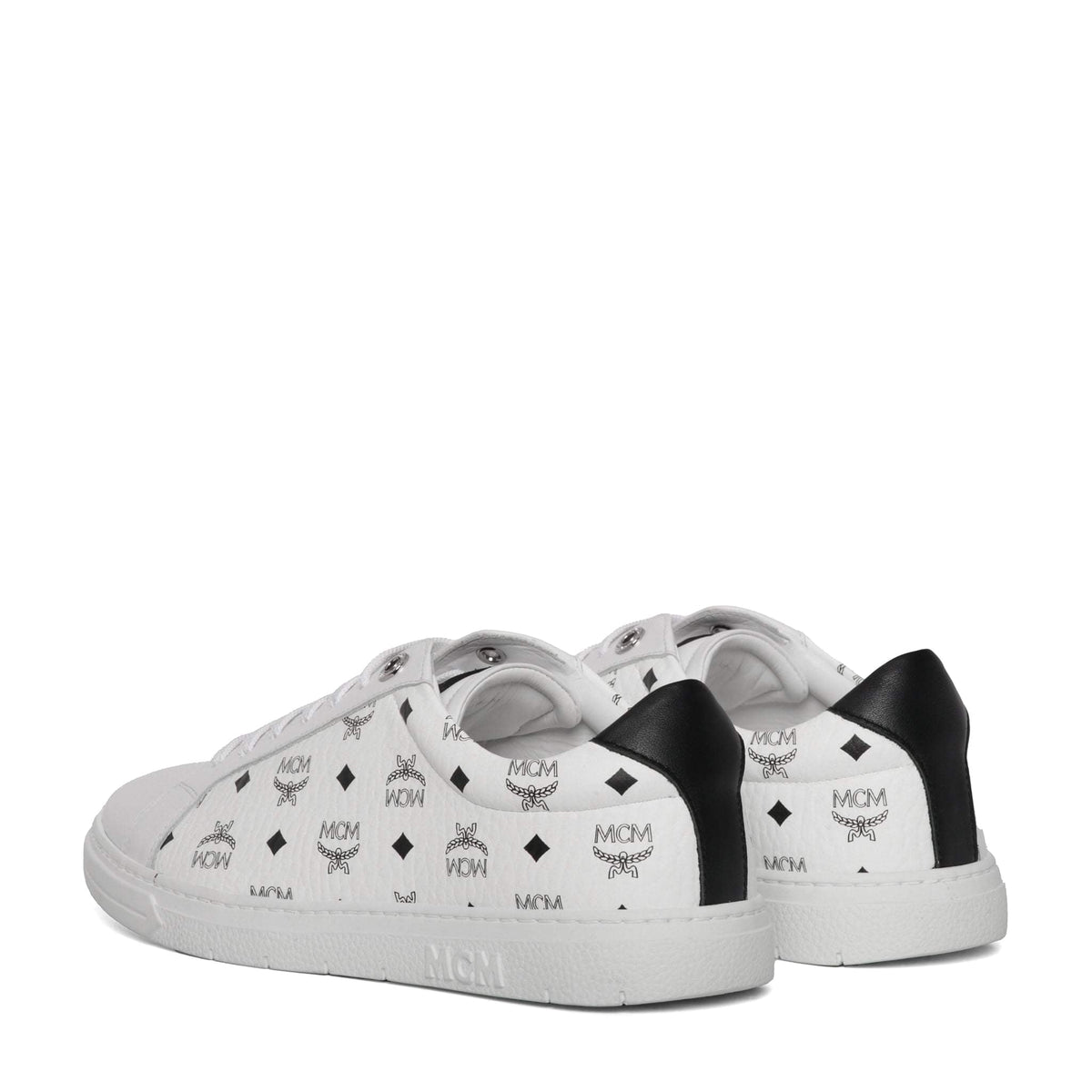 Mcm Men Printed Canvas Terrain Sneakers MCM