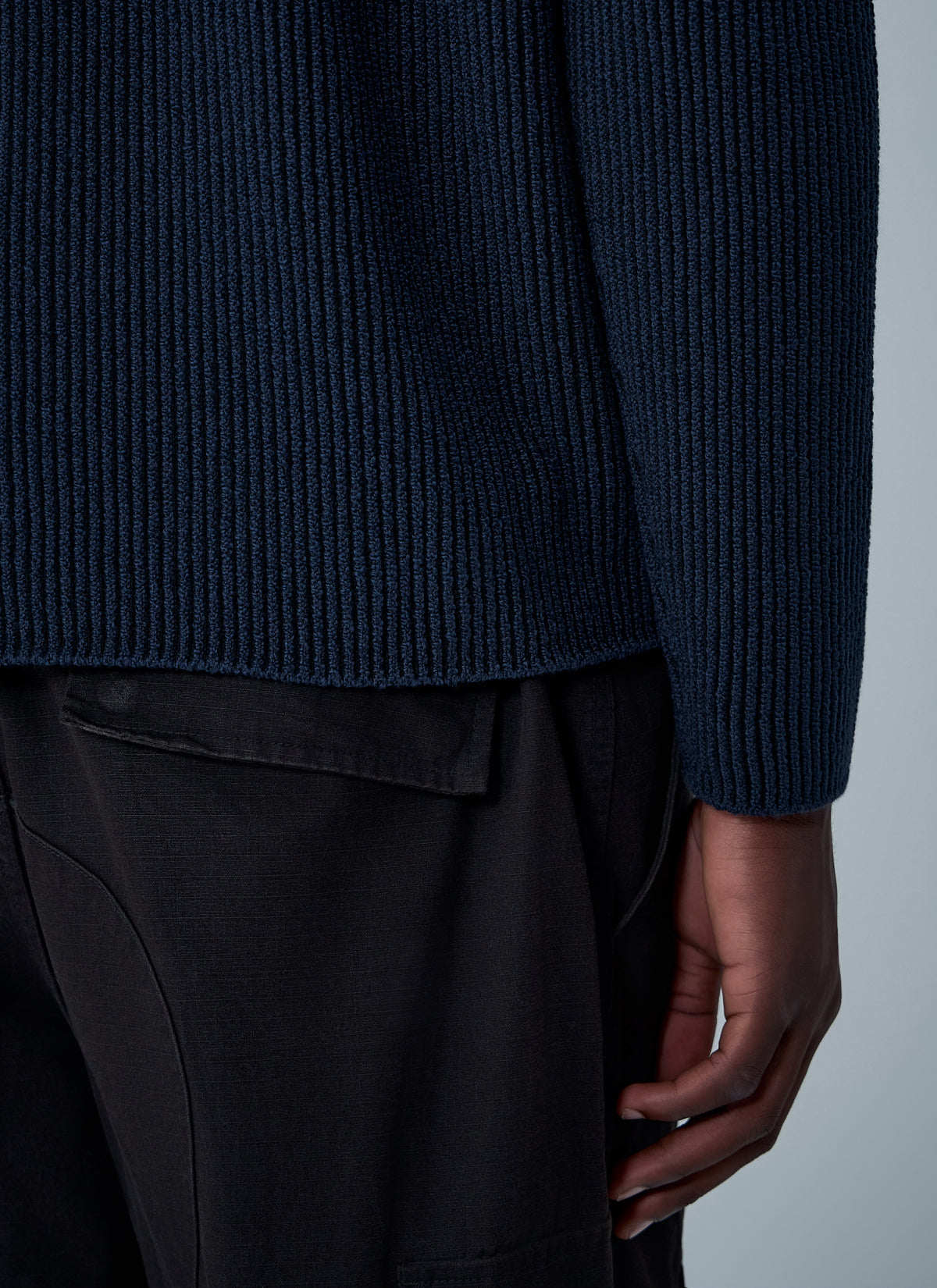 Stone Island Men Rib Logo Patch Sweater STONE ISLAND