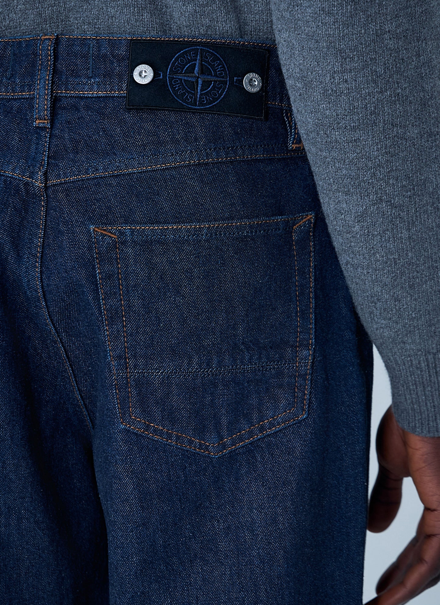 Stone Island Men Compass Patch Jeans STONE ISLAND