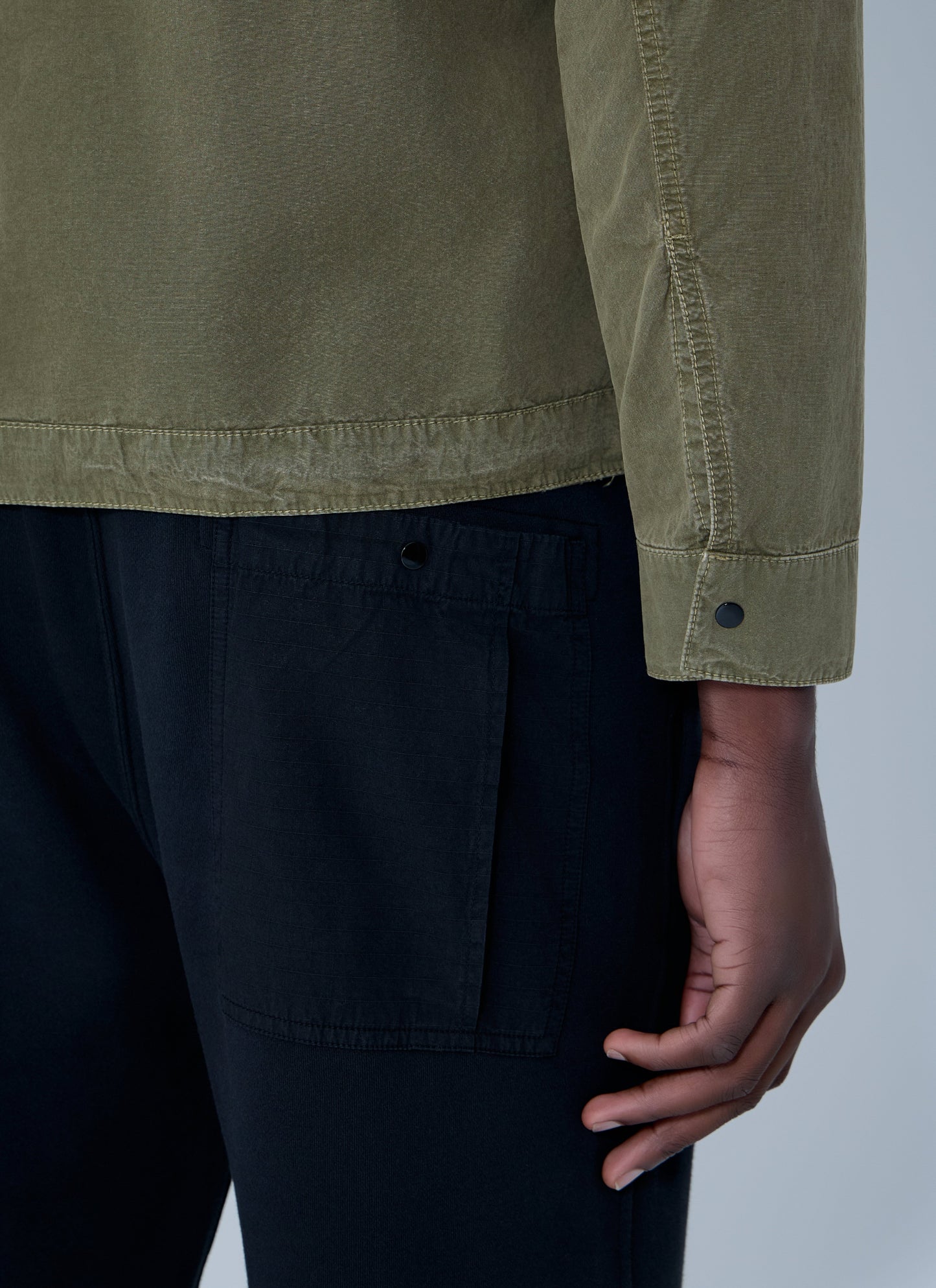 Stone Island Men Logo Patch Overshirt STONE ISLAND