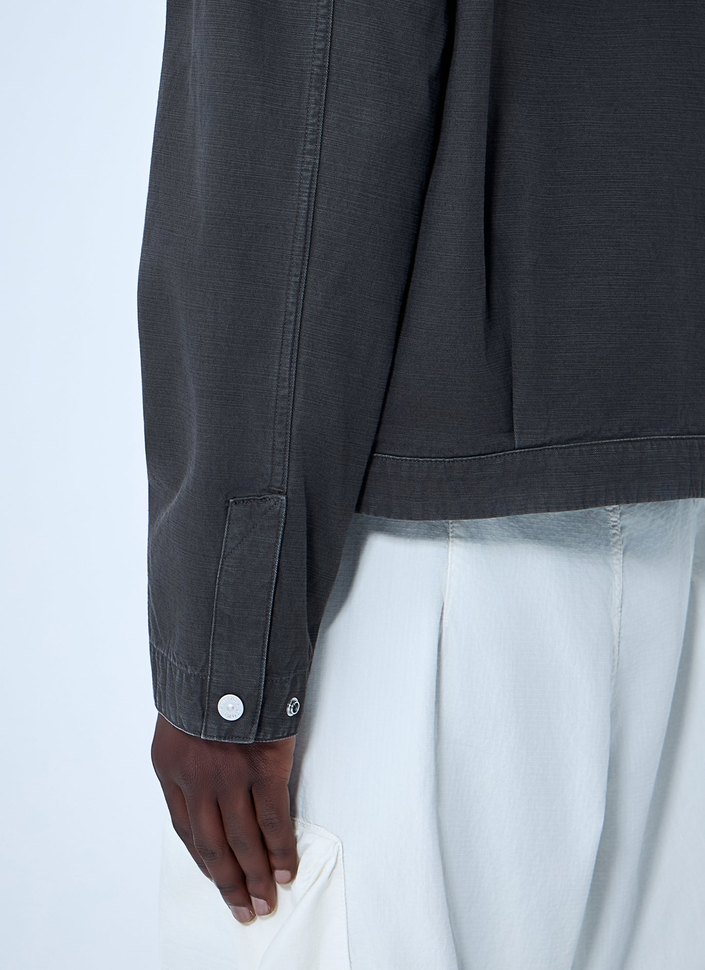 Stone Island Men Zip-Front Cotton Jacket STONE ISLAND