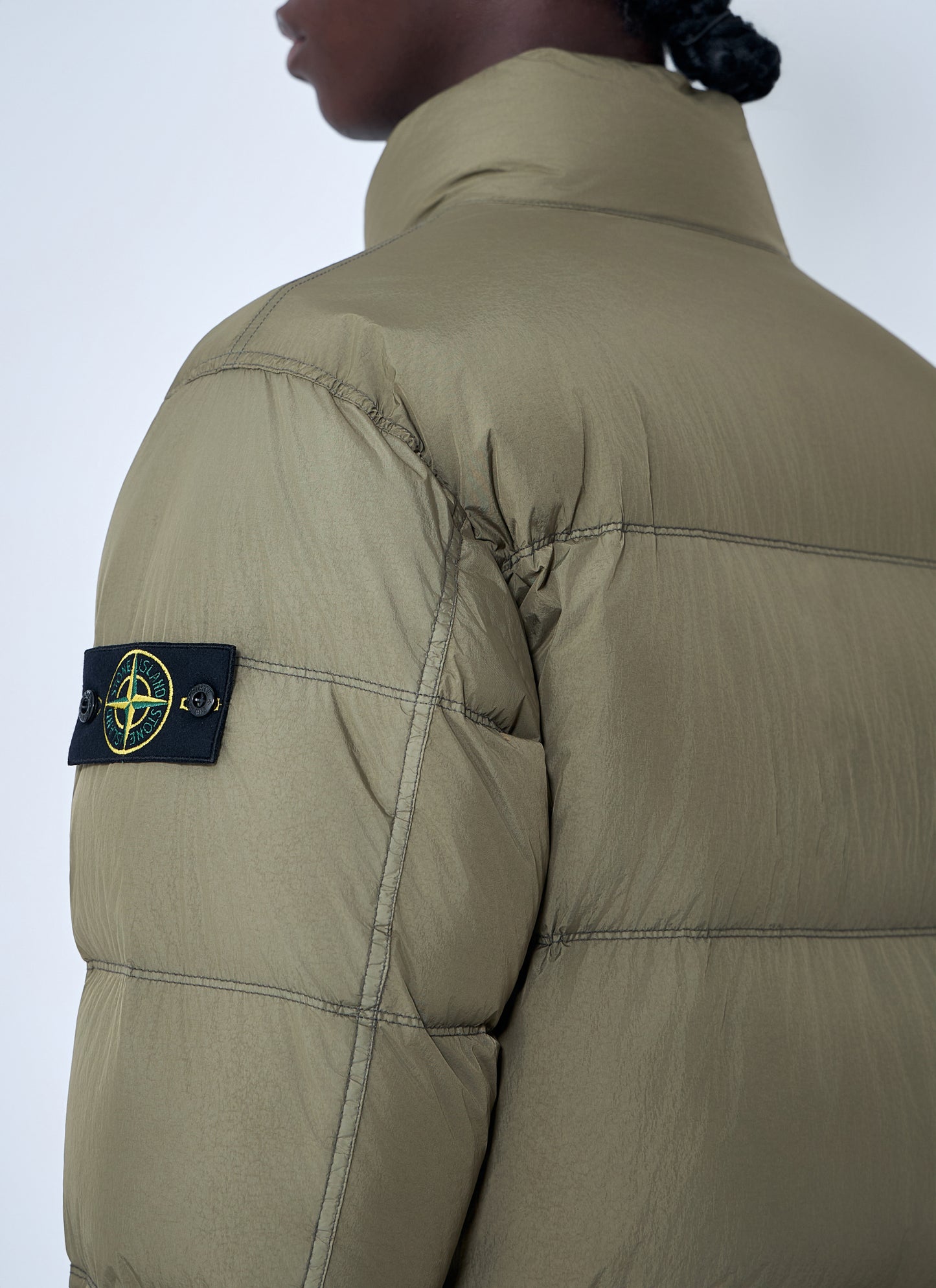 Stone Island Men Logo Patch Bomber Jacket STONE ISLAND