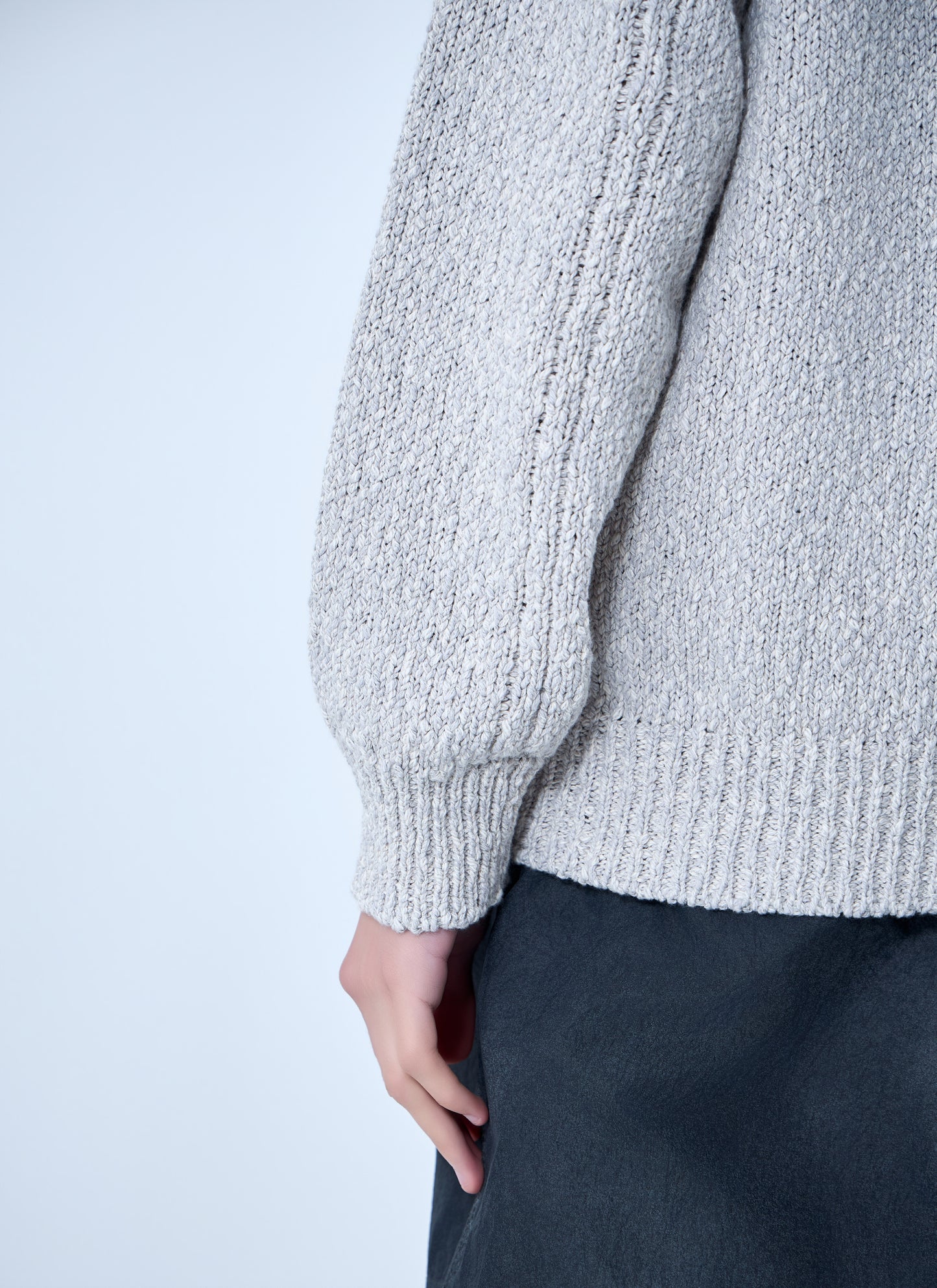 Stone Island Men Zip-Up Knit Hoodie STONE ISLAND