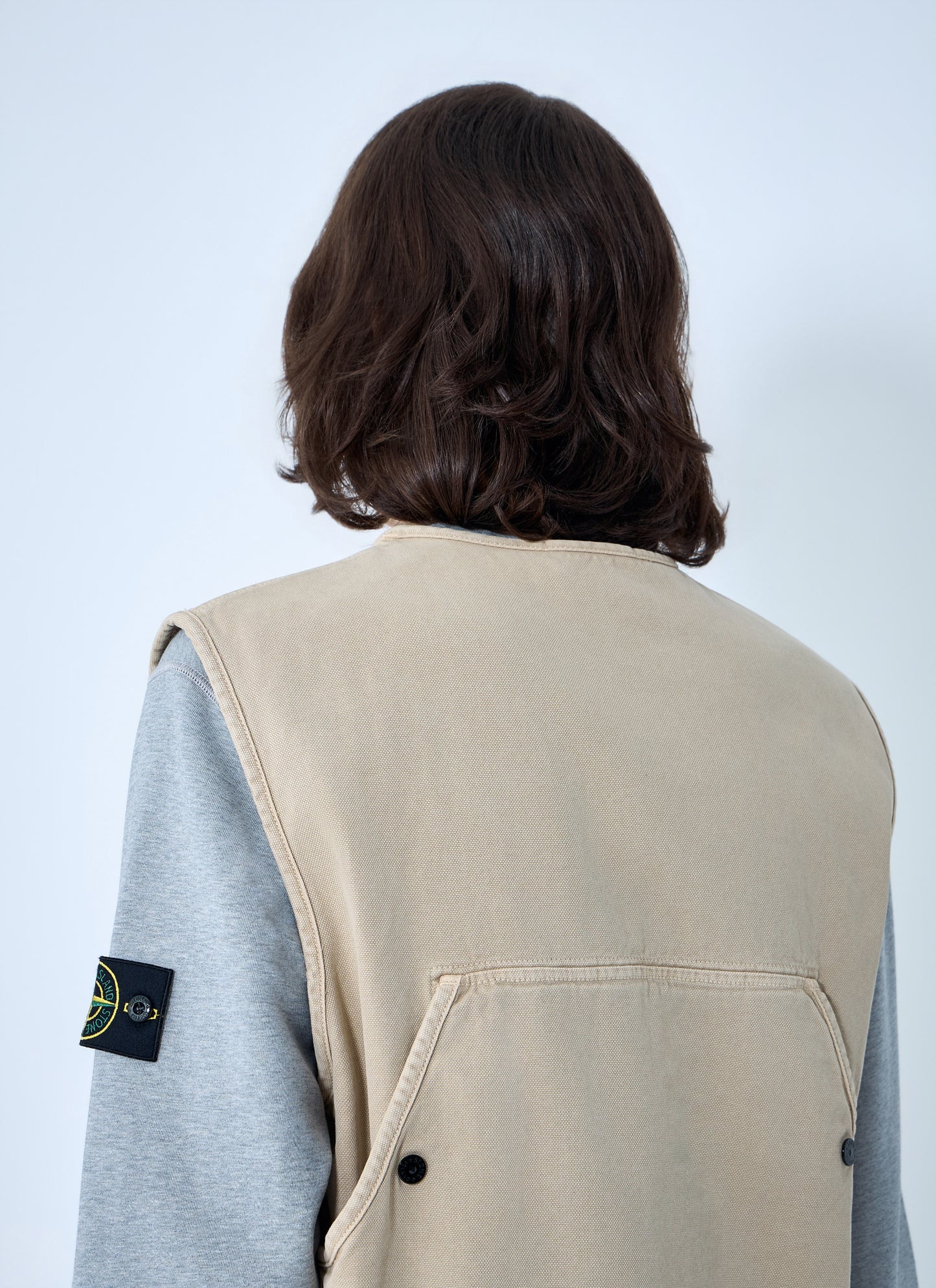 Stone Island Men Cotton Twill Utility Vest STONE ISLAND