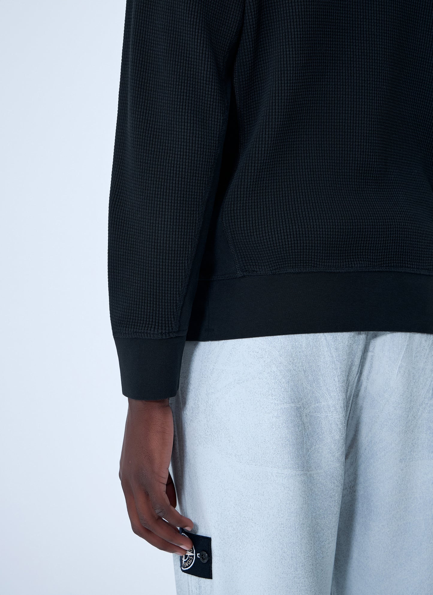 Stone Island Men Logo Patch Sweater STONE ISLAND