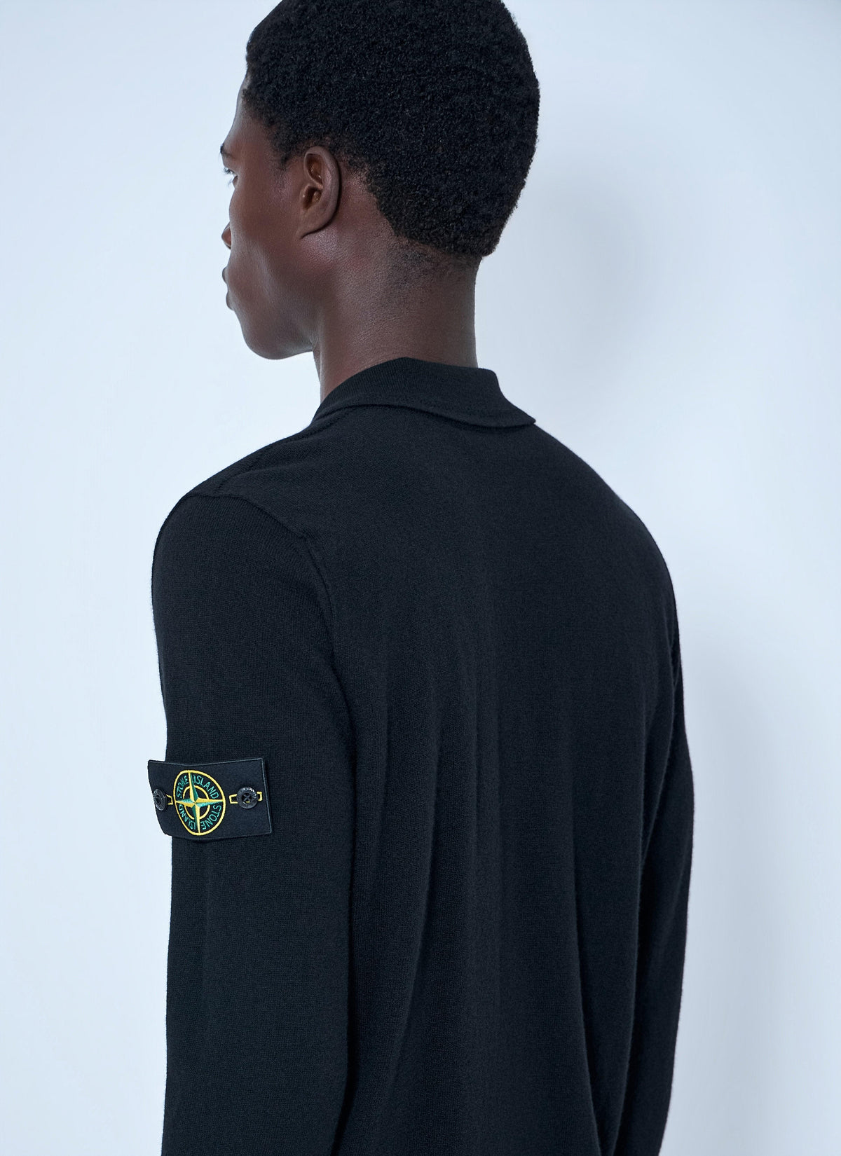 Stone Island Men Long Sleeve Polo Knit STONE ISLAND