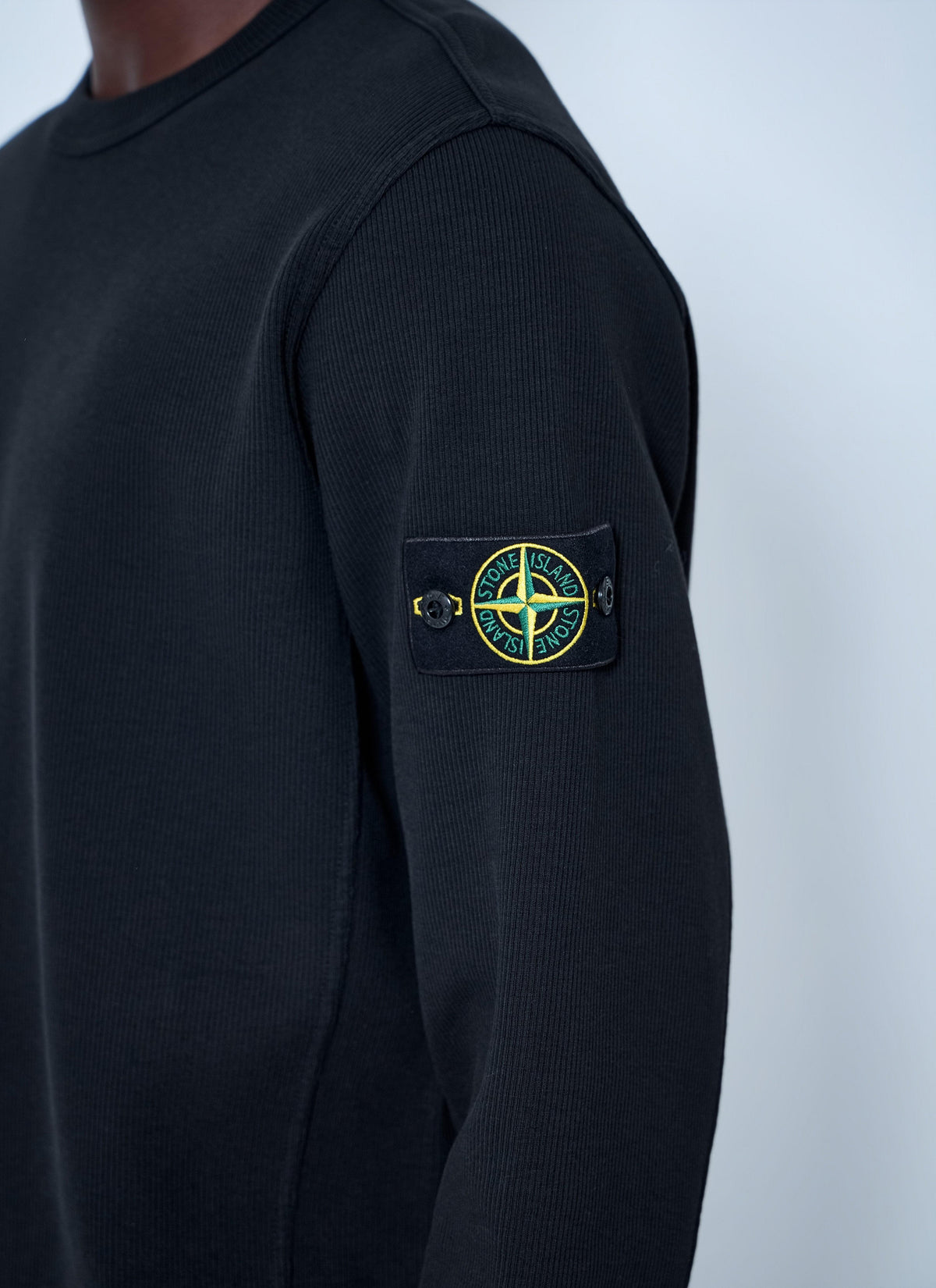Stone Island Men Crewneck Sweatshirt With Logo Patch STONE ISLAND