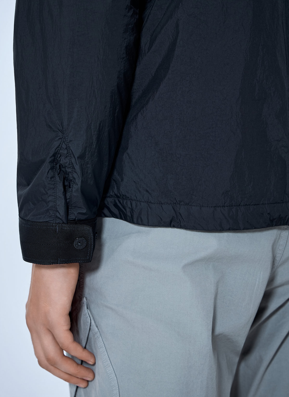 Stone Island Men Button-Up Nylon Jacket STONE ISLAND