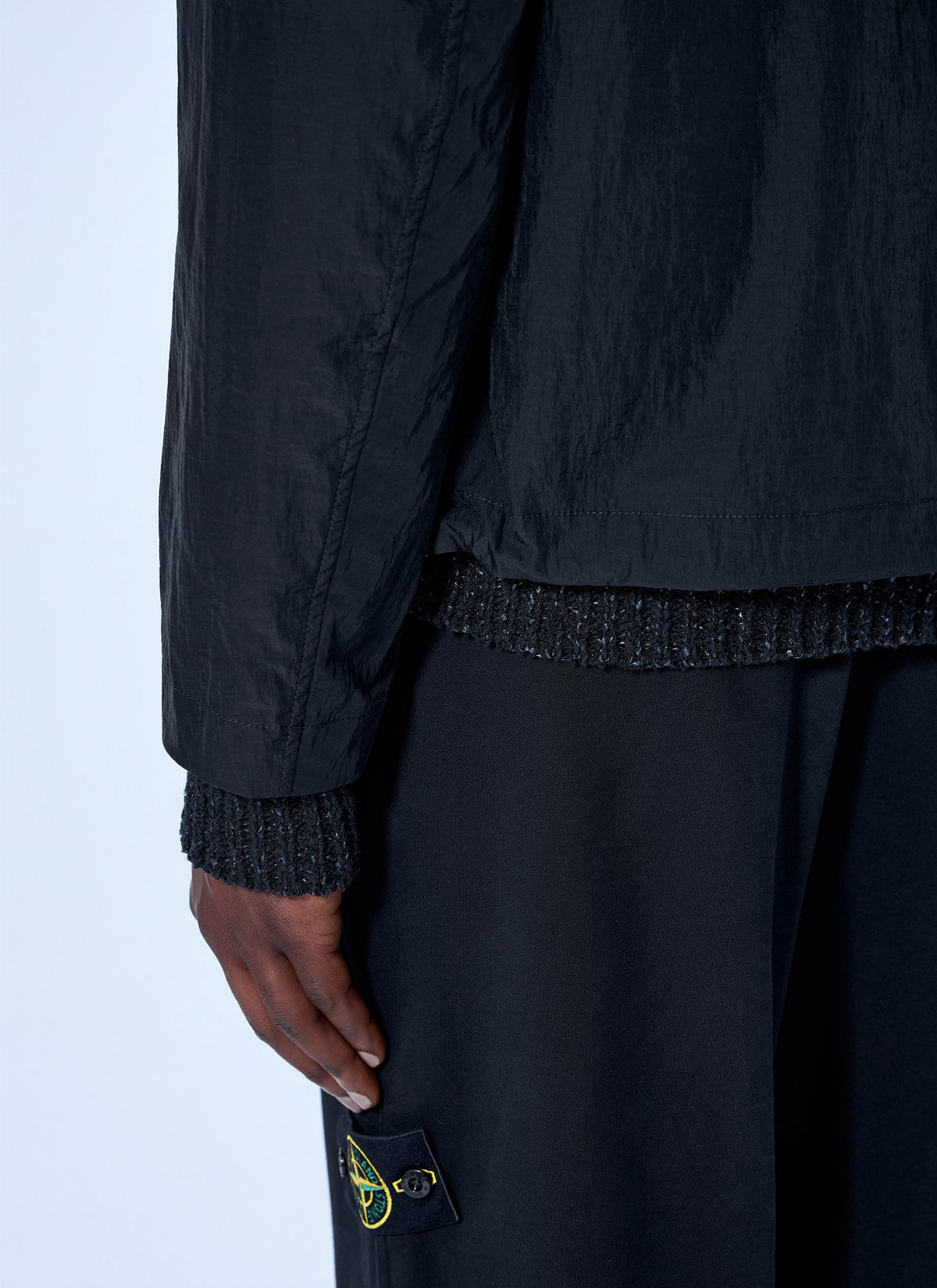 Stone Island Men Textured Knit Jacket STONE ISLAND