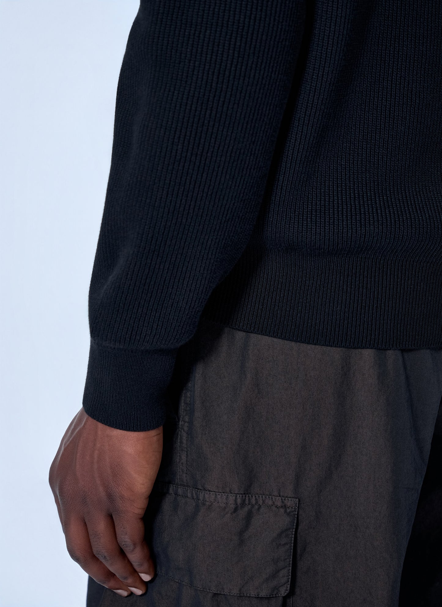 Stone Island Men Ribbed Zip-Up Jacket STONE ISLAND
