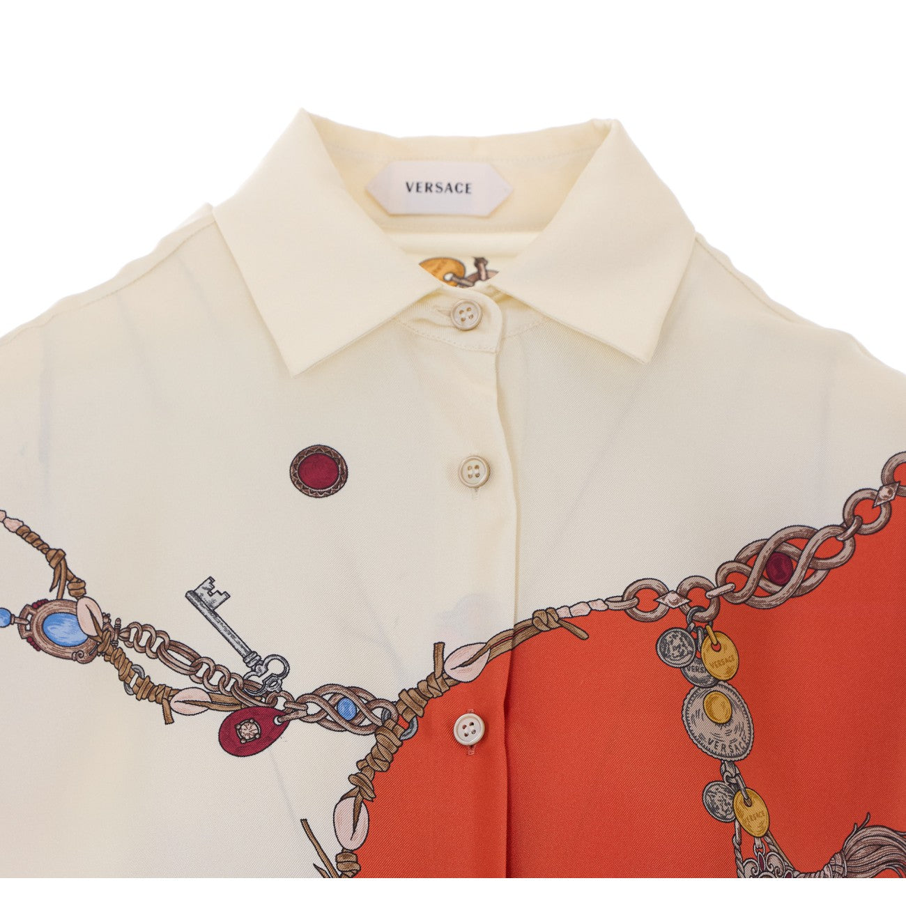 Versace Women Stolen Jewels Print Shirt VERSACE