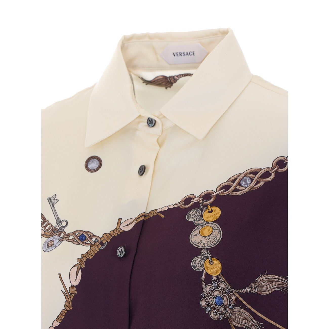 Versace Women Stolen Jewels Print Shirt VERSACE