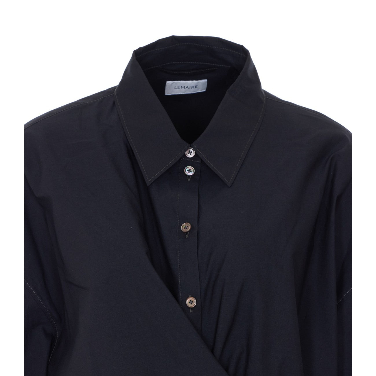 Lemaire Women Straight Collar Twisted Shirt LEMAIRE