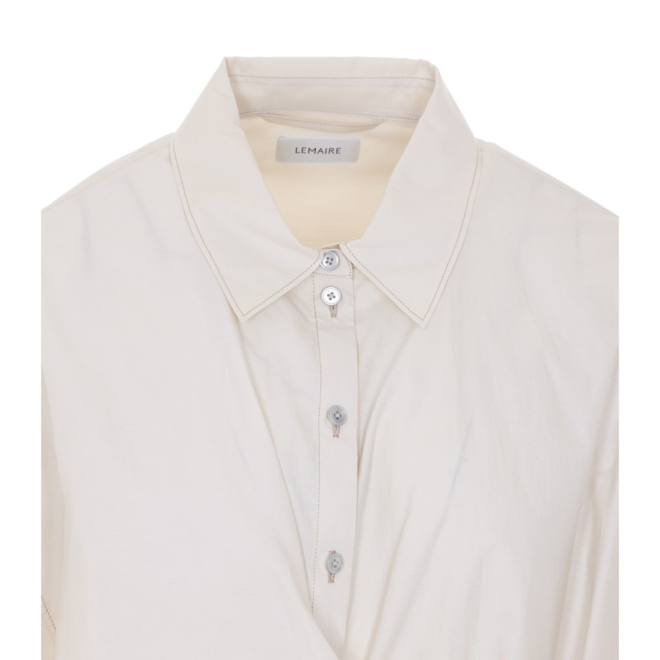 Lemaire Women Straight Collar Twisted Shirt LEMAIRE