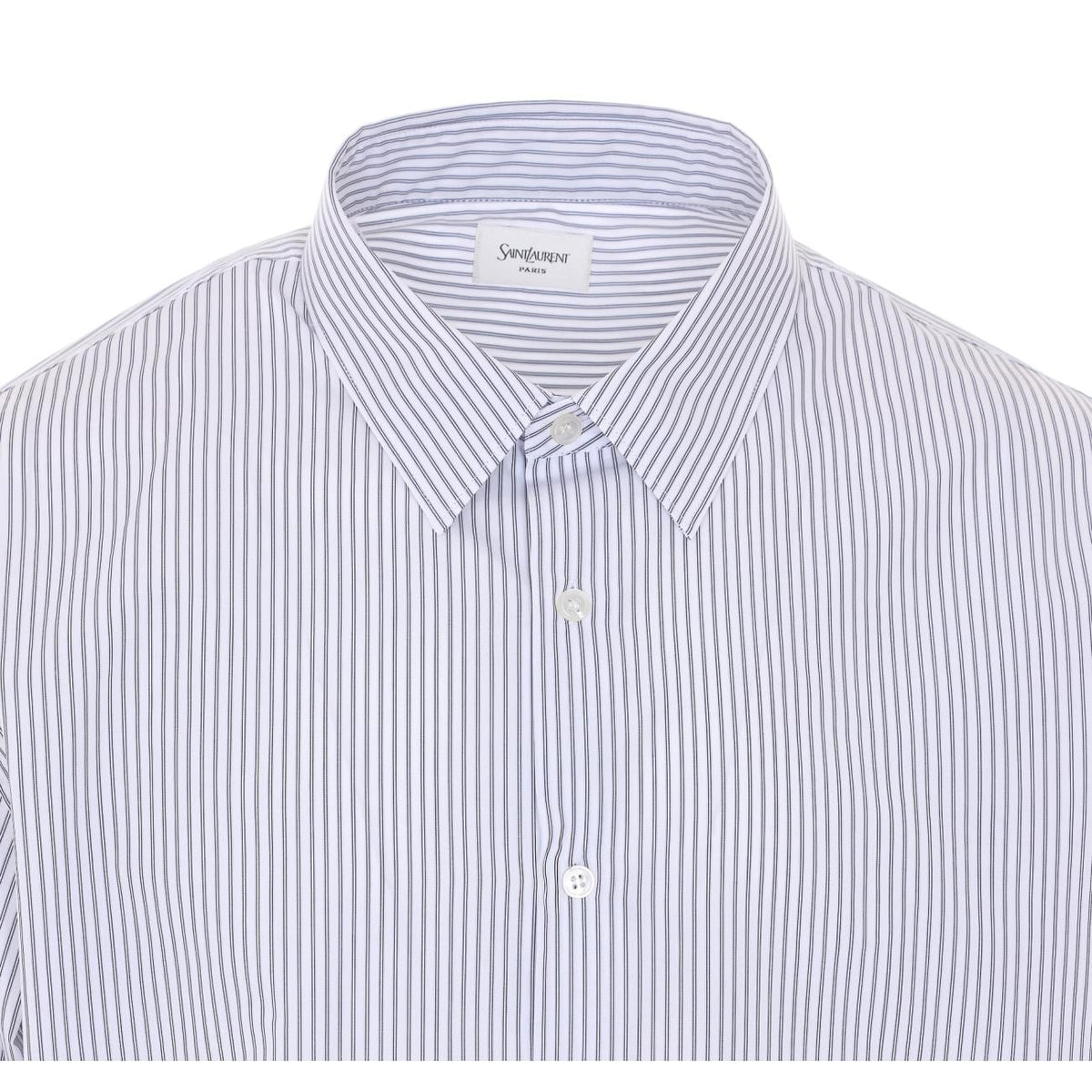 Saint Laurent Men Striped Cassandre Shirt SAINT LAURENT