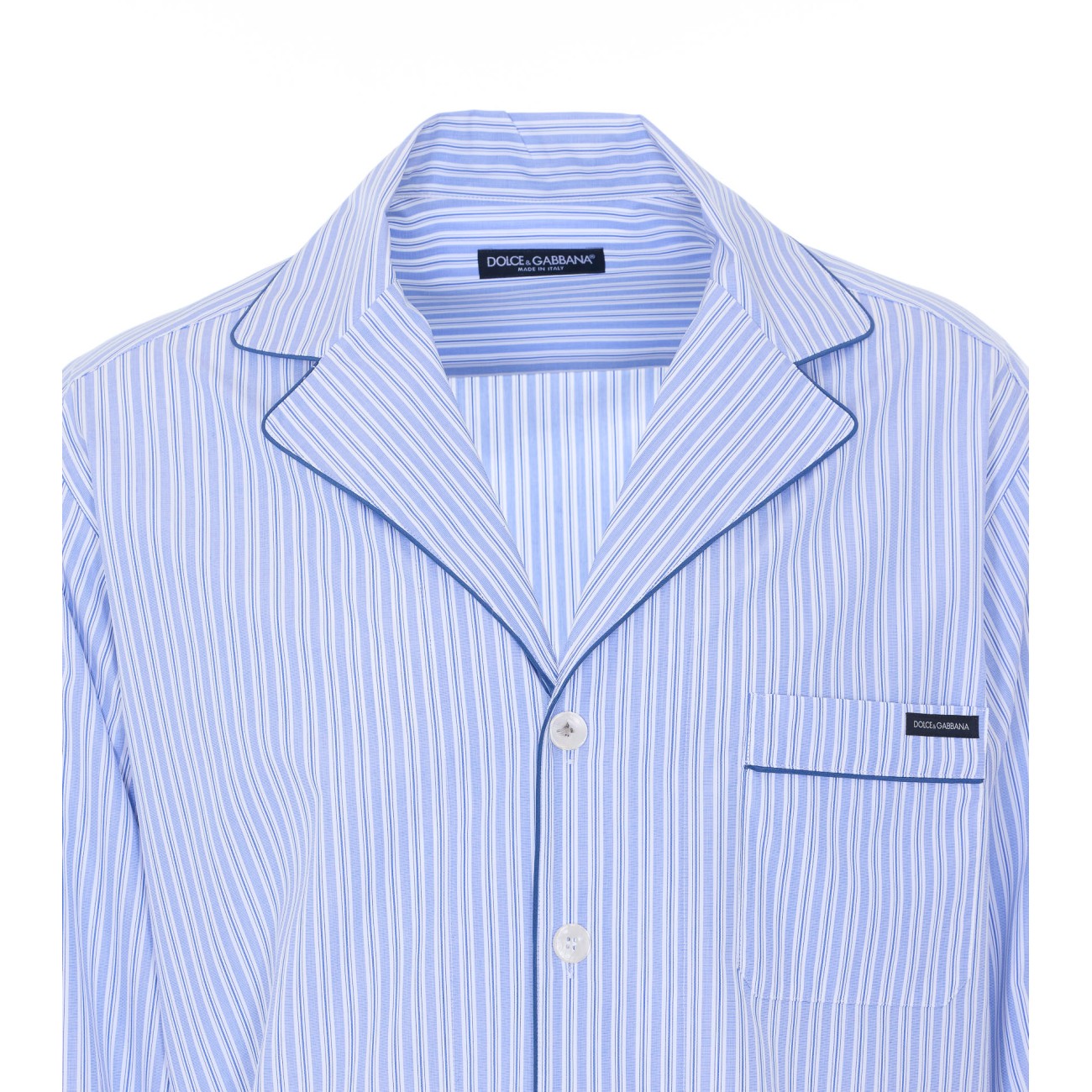 Dolce&Gabbana Men Striped Poplin Vanity Shirt DOLCE & GABBANA