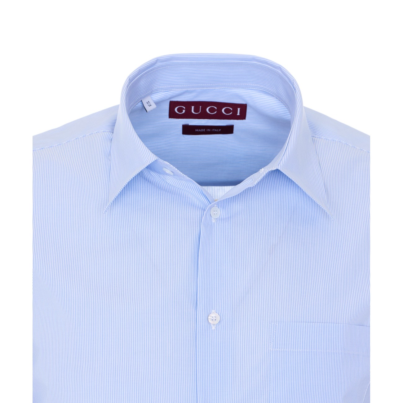 Gucci Men Striped Shirt With Web Logo GUCCI