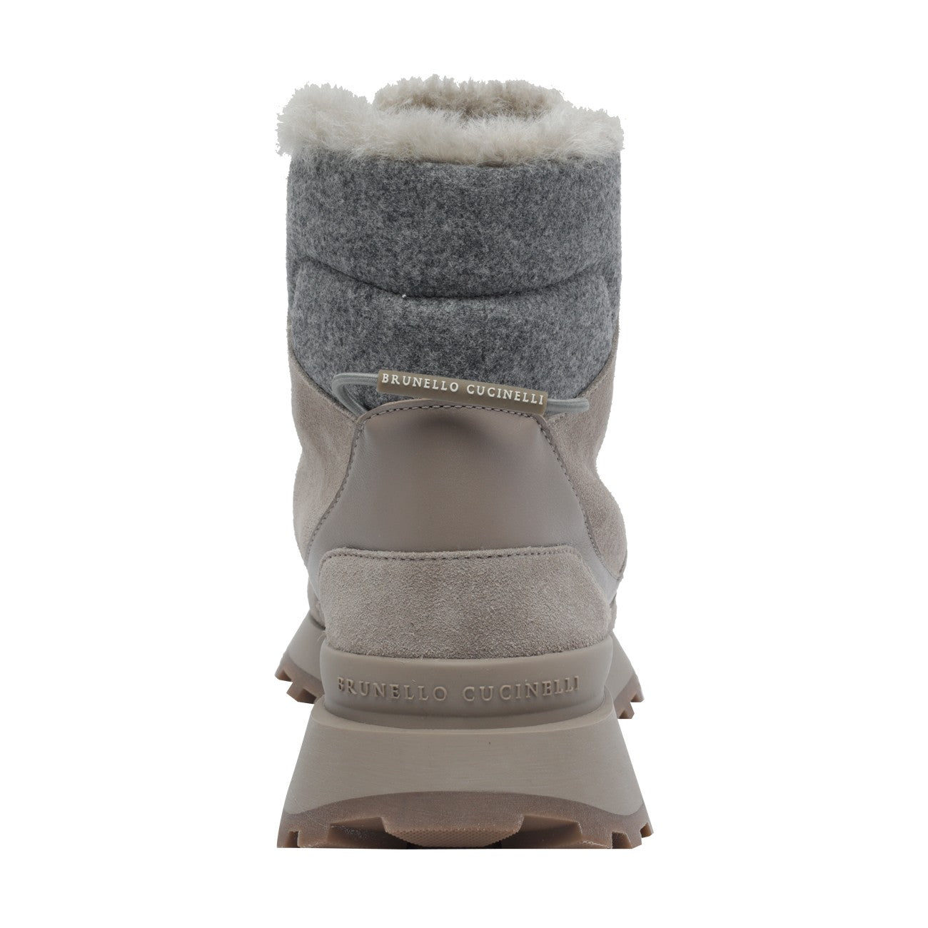 Brunello Cucinelli Women Suede, Knit And Shearling Runners BRUNELLO CUCINELLI