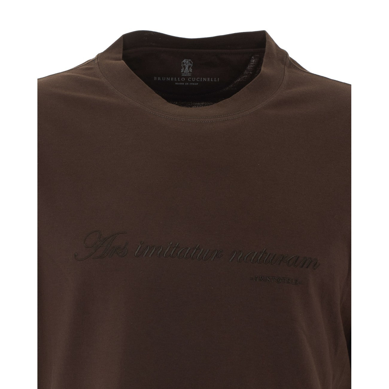 Brunello Cucinelli Men T-Shirt With Embroidery BRUNELLO CUCINELLI