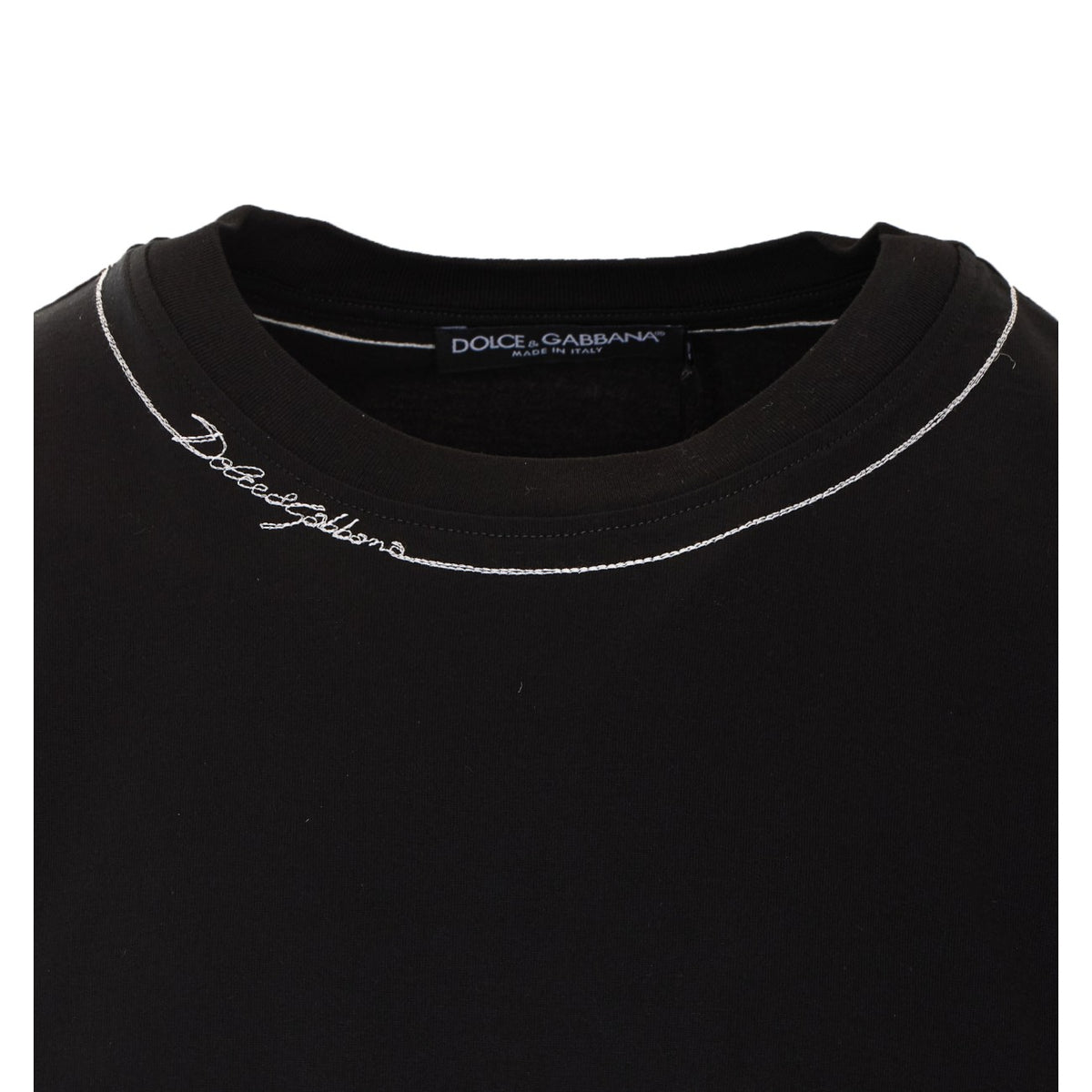 Dolce&Gabbana Men T-Shirt With Logo On Collar DOLCE & GABBANA