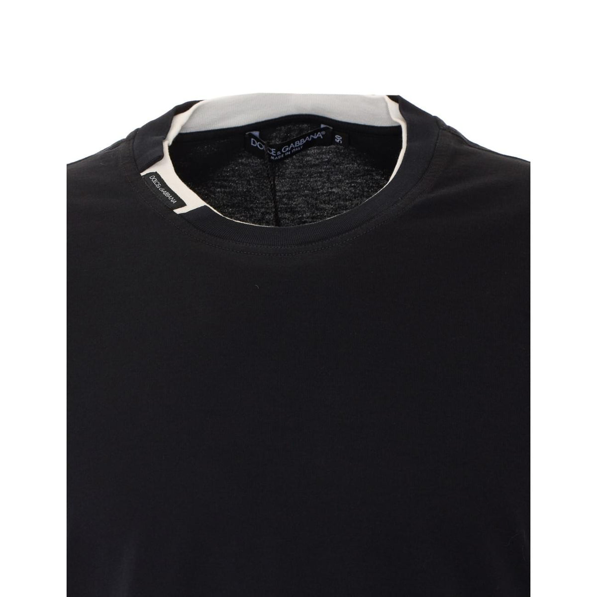 Dolce&Gabbana Men T-Shirt With Logo On Neck DOLCE & GABBANA