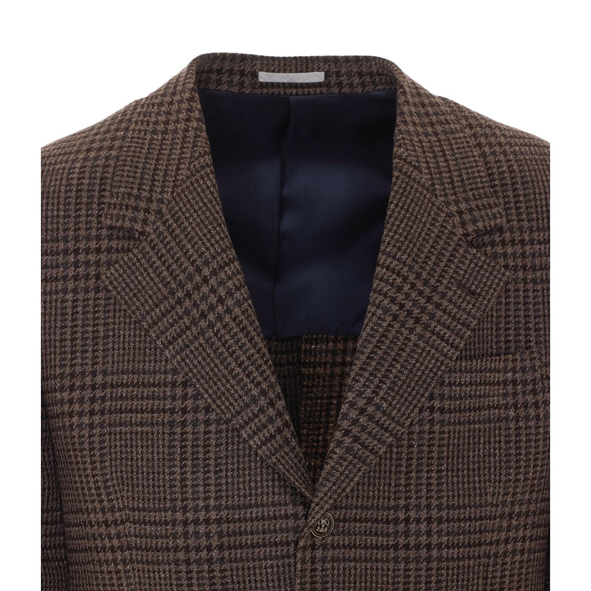 Brunello Cucinelli Men Tailored Prince Of Wales Cashmere Jacket BRUNELLO CUCINELLI