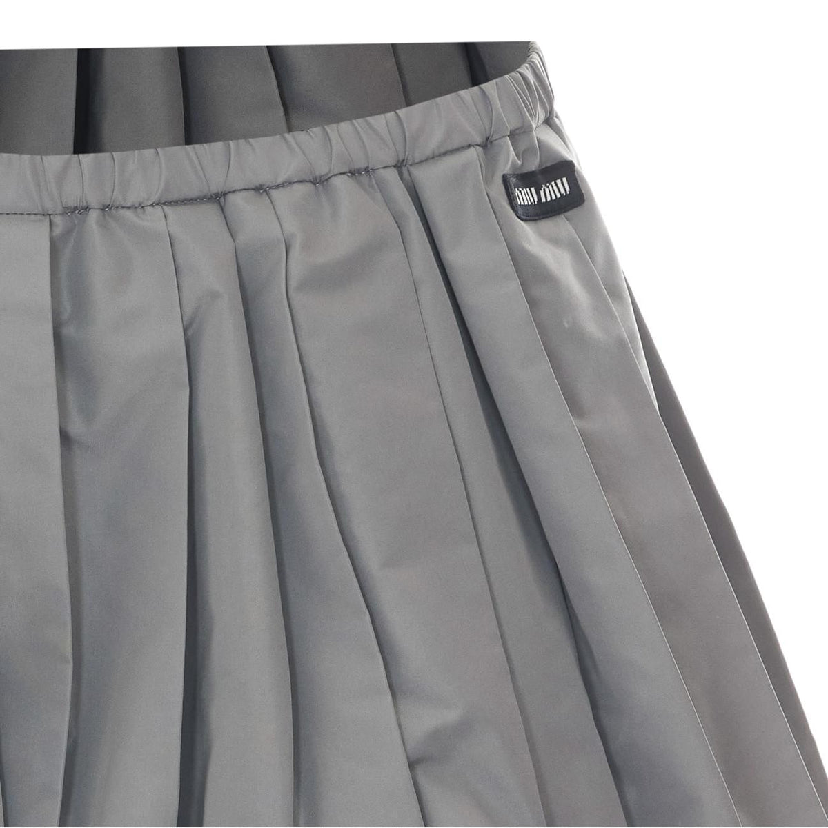 Miu Miu Women Technical Fabric Mini Skirt MIU MIU