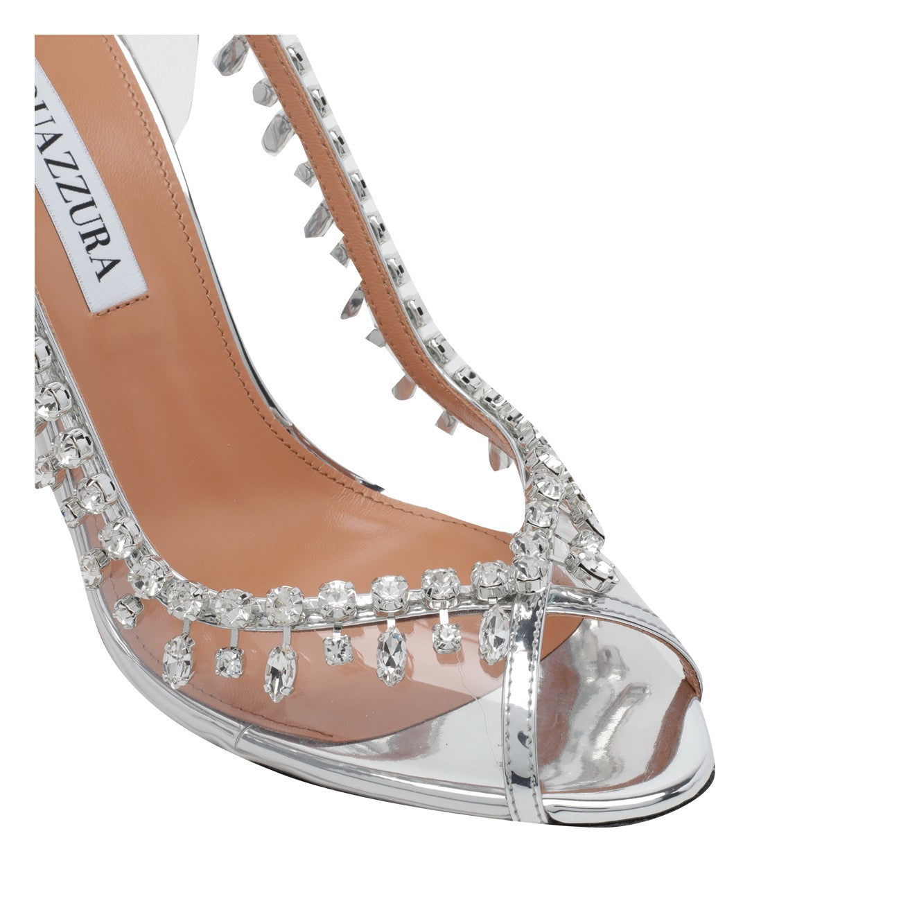 Aquazzura Women Temptation Crystal Pump Sandals AQUAZZURA
