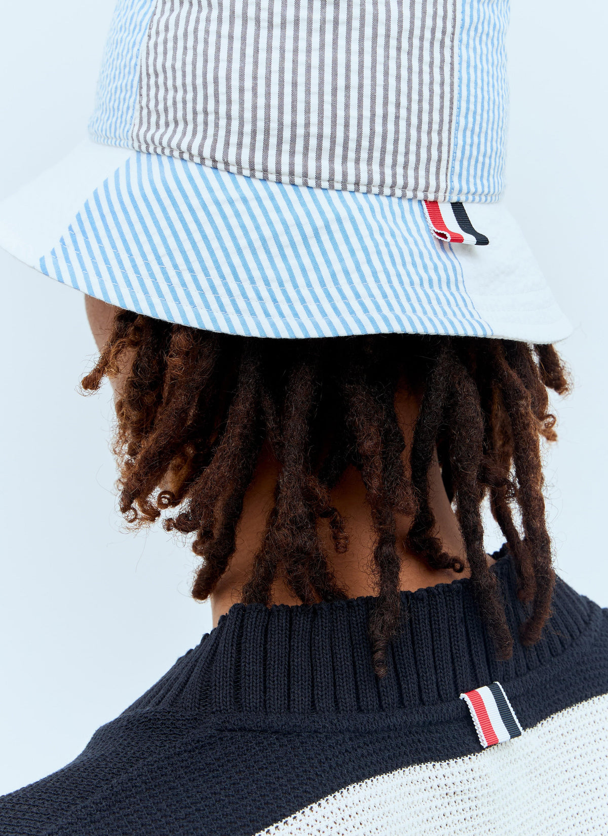Thom Browne Men Quarter Bucket Hat THOM BROWNE