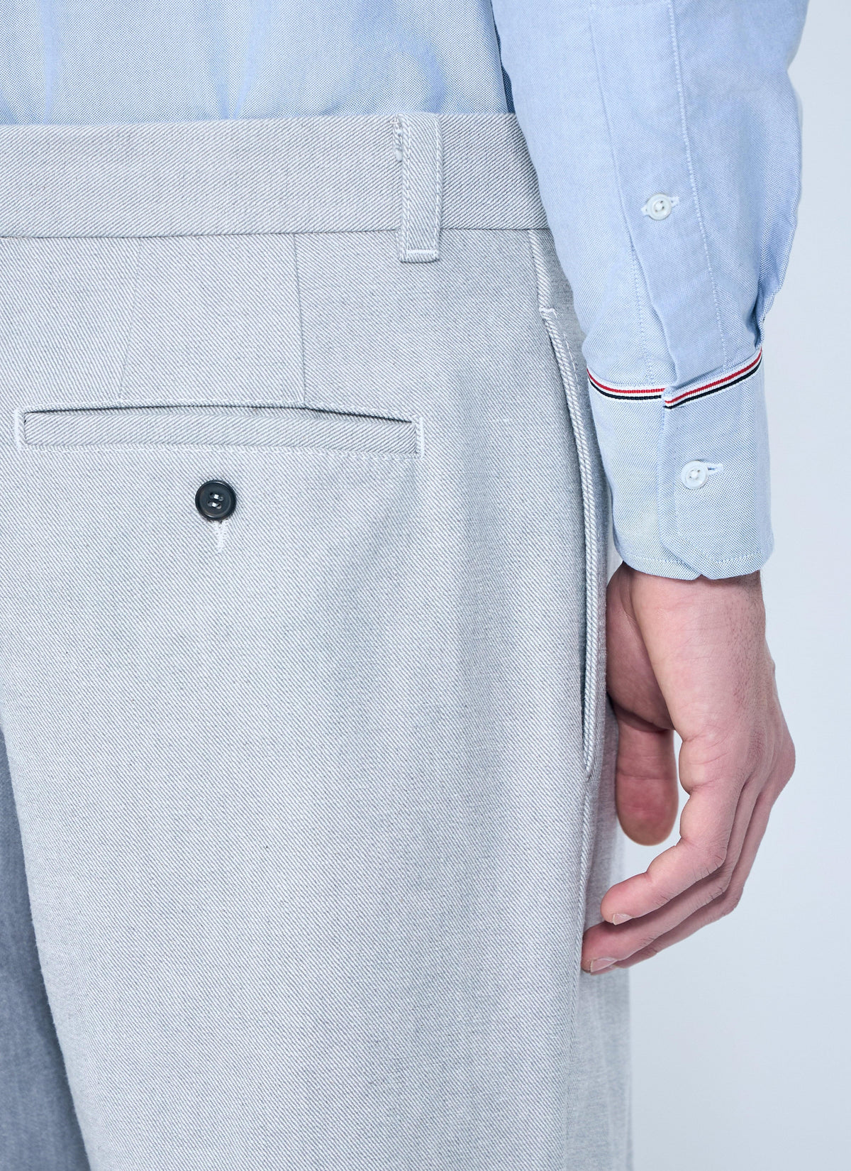 Thom Browne Men Constrast Tailored Pants THOM BROWNE