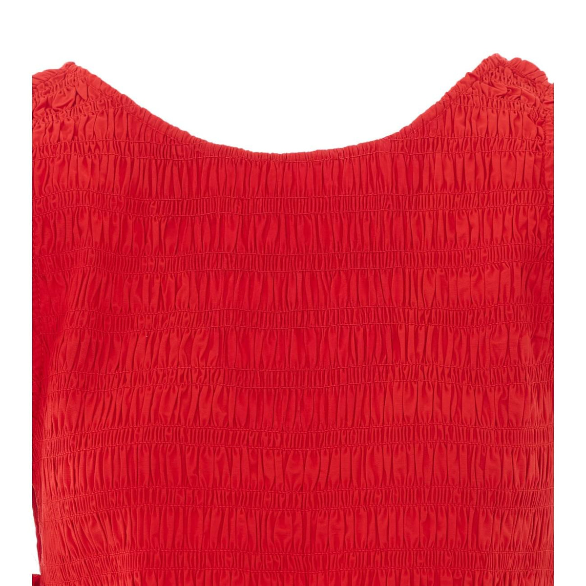 Ganni Women Top In Smocked Cotton GANNI