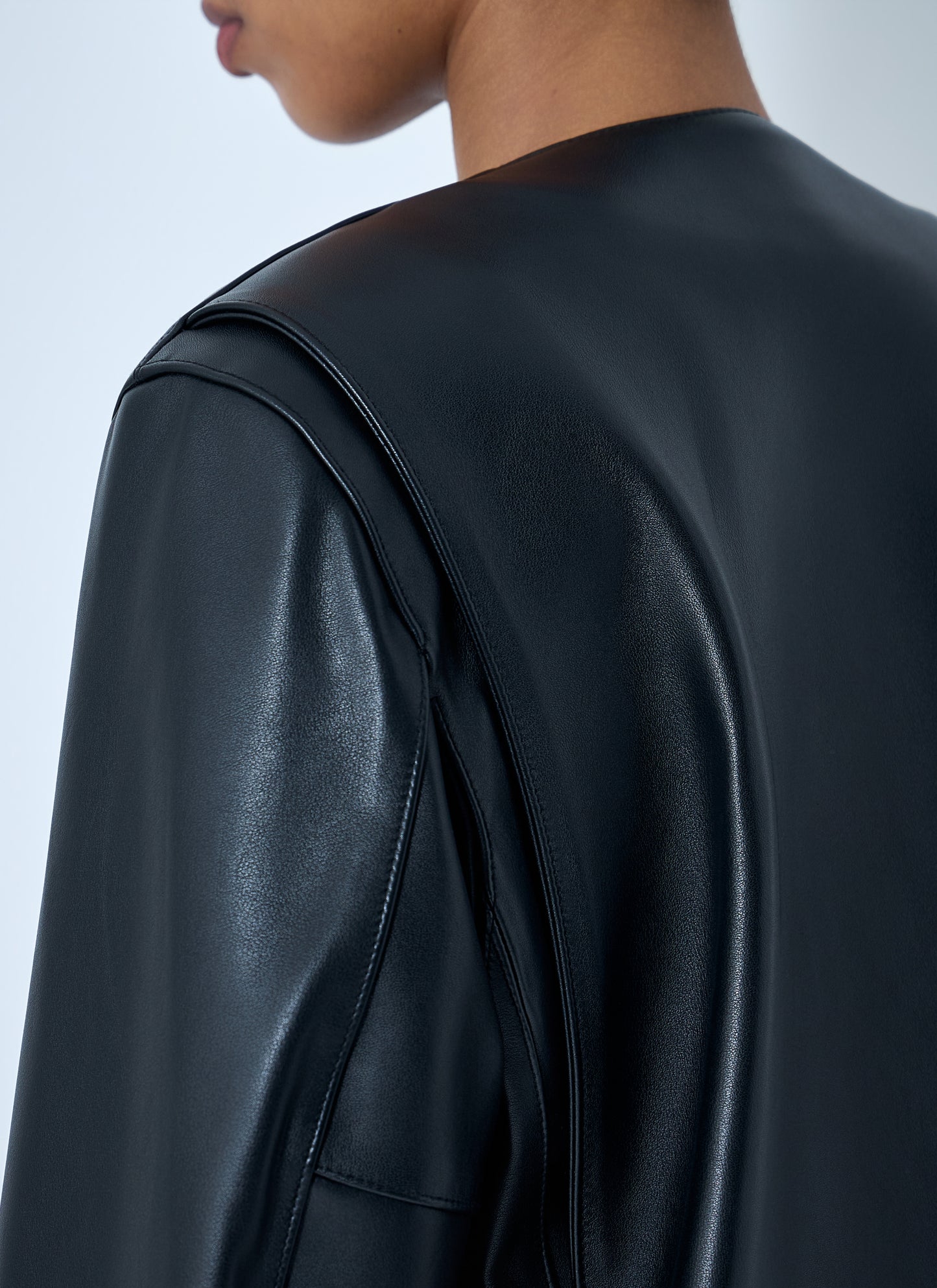 Toteme Women Open Front Leather Jacket TOTEME