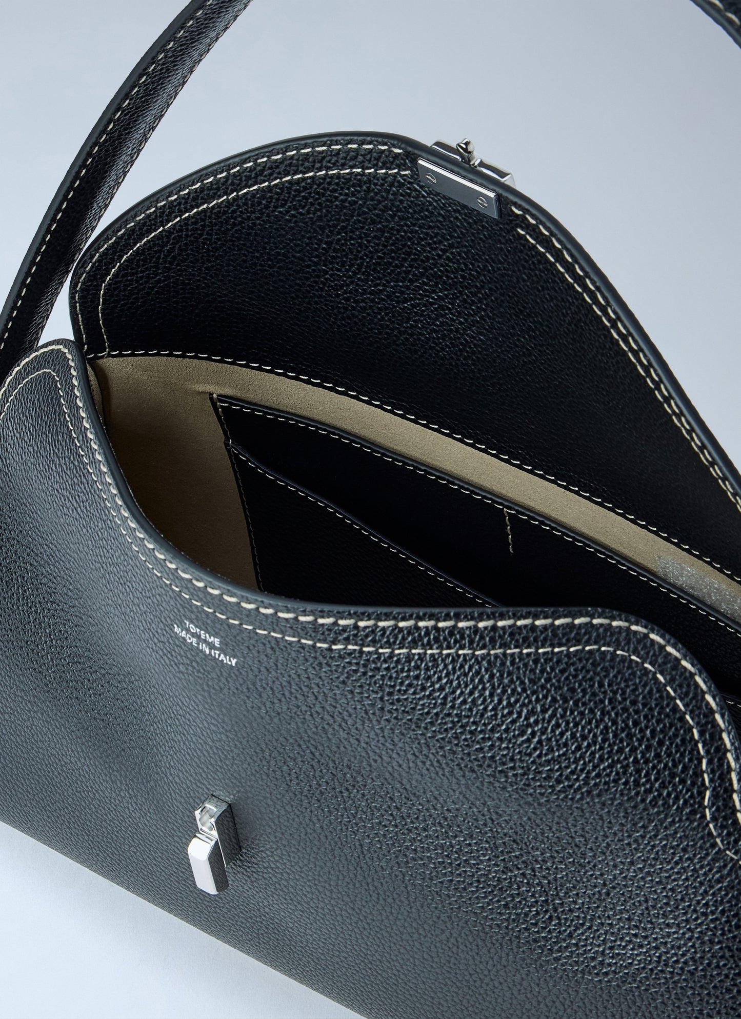 Toteme Women T-Lock Grained-Leather Shoulder Bag TOTEME