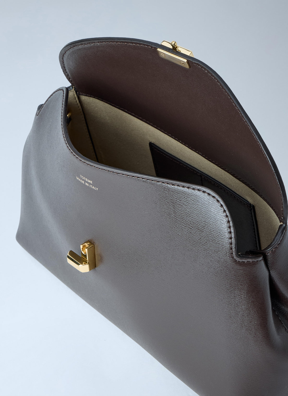 Toteme Women T-Lock Leather Clutch TOTEME