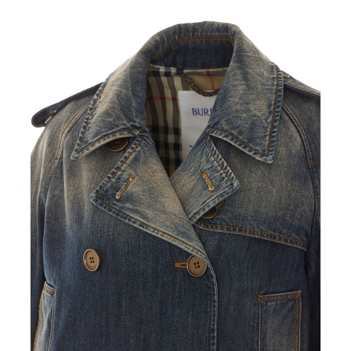 Burberry Women Burberry Women Trench Mayfair Cropped Denim Jacket BURBERRY