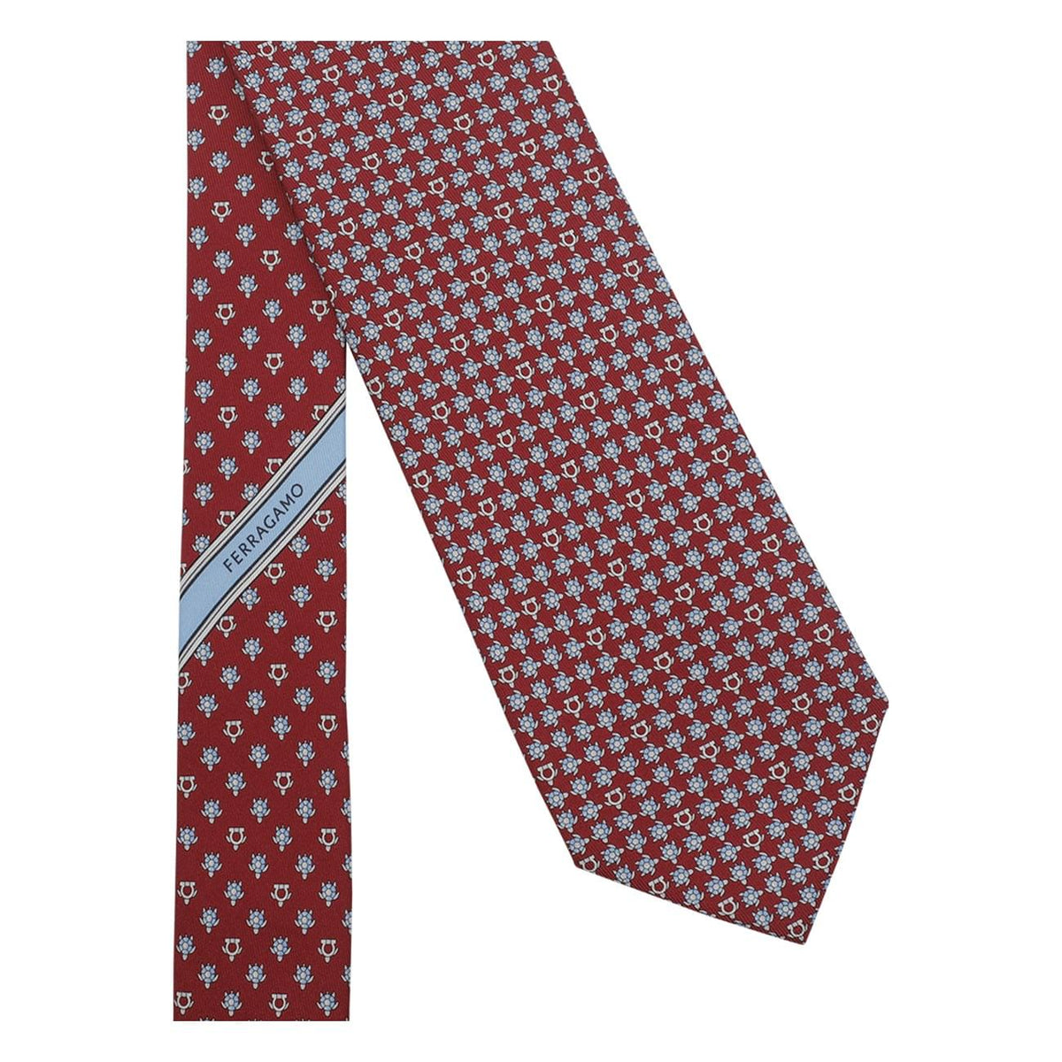 Ferragamo Men Turtle Print Silk Tie FERRAGAMO