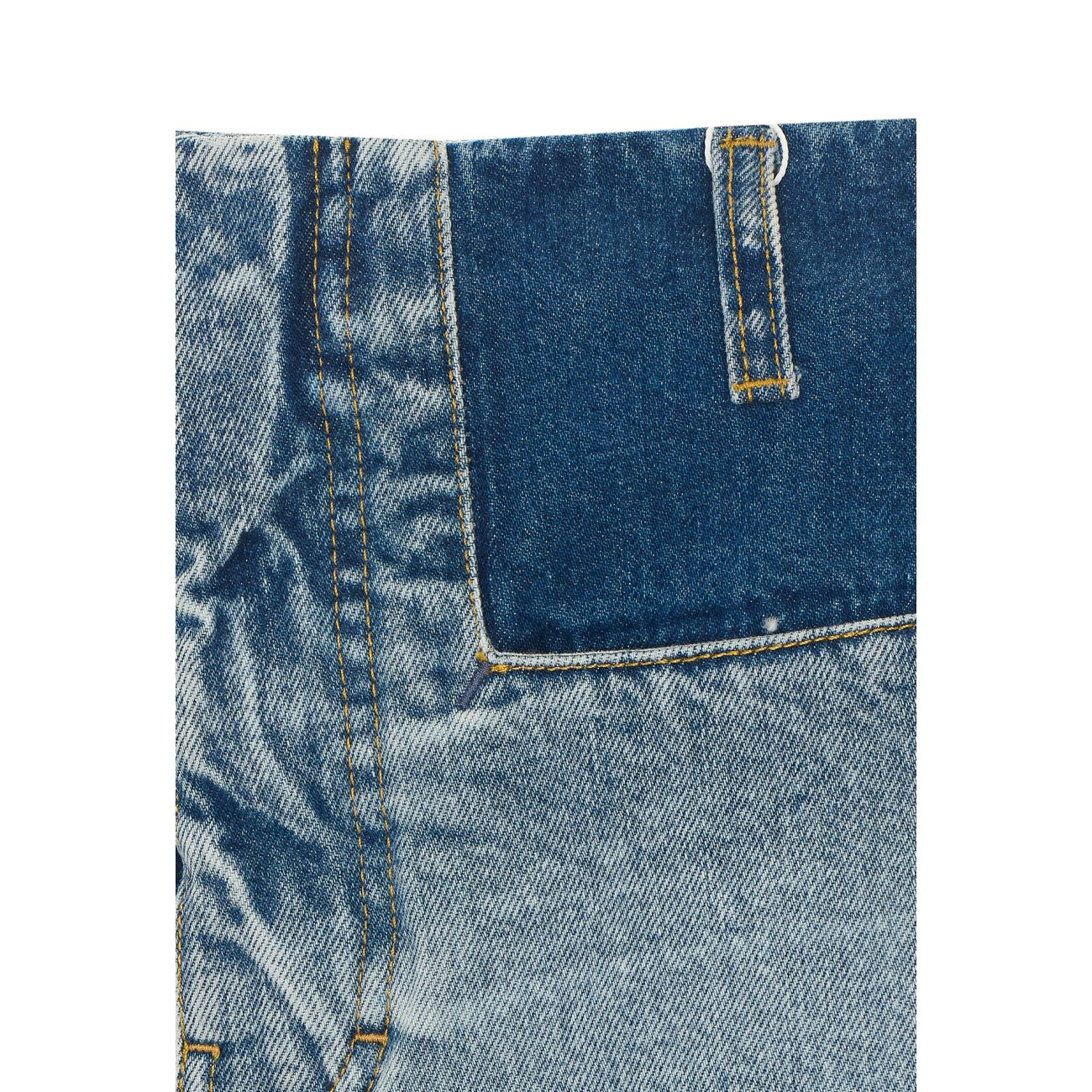 Maison Margiela Women Two-Tone Denim Maxi Skirt MAISON MARGIELA