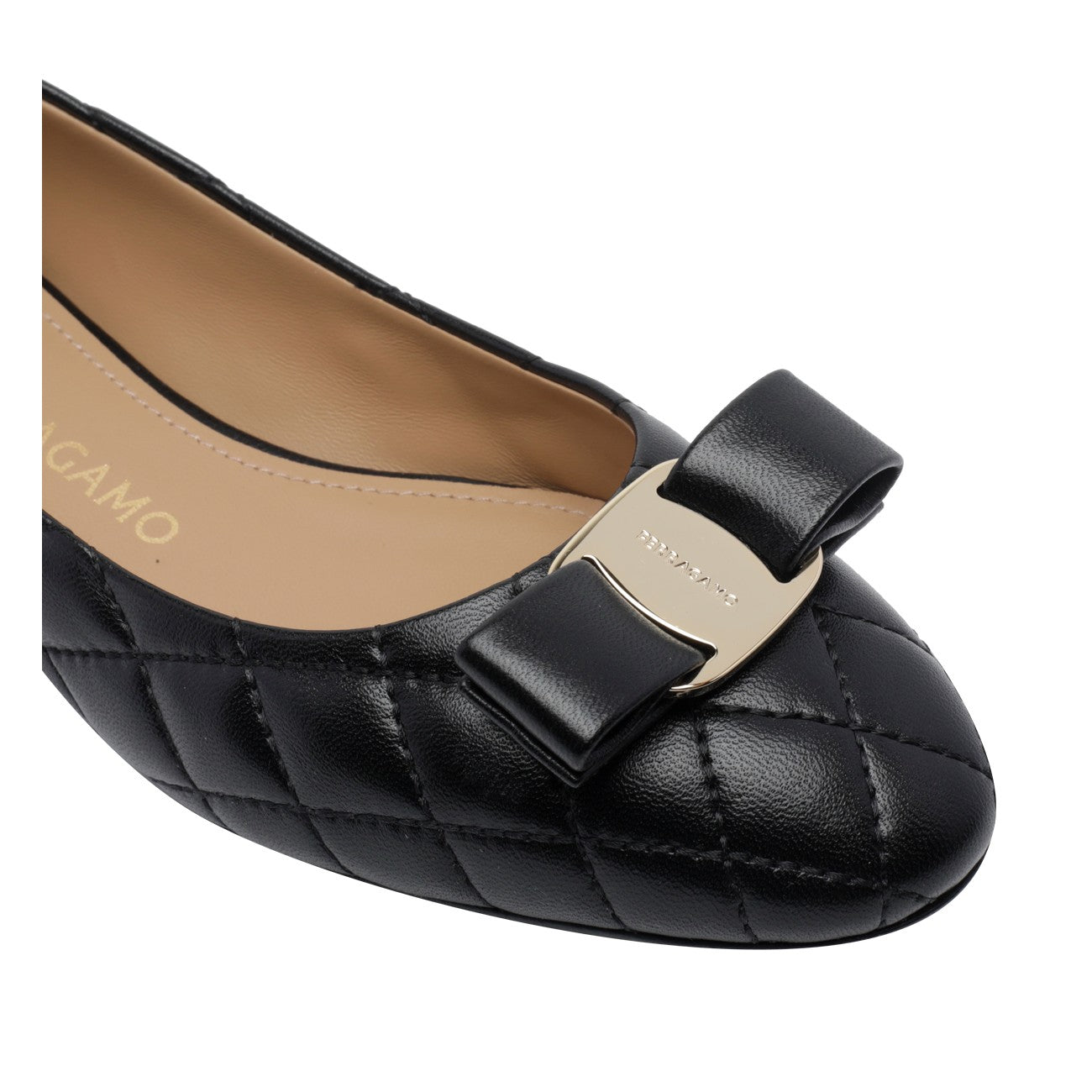 Ferragamo Women Varina Quilt Ballets FERRAGAMO