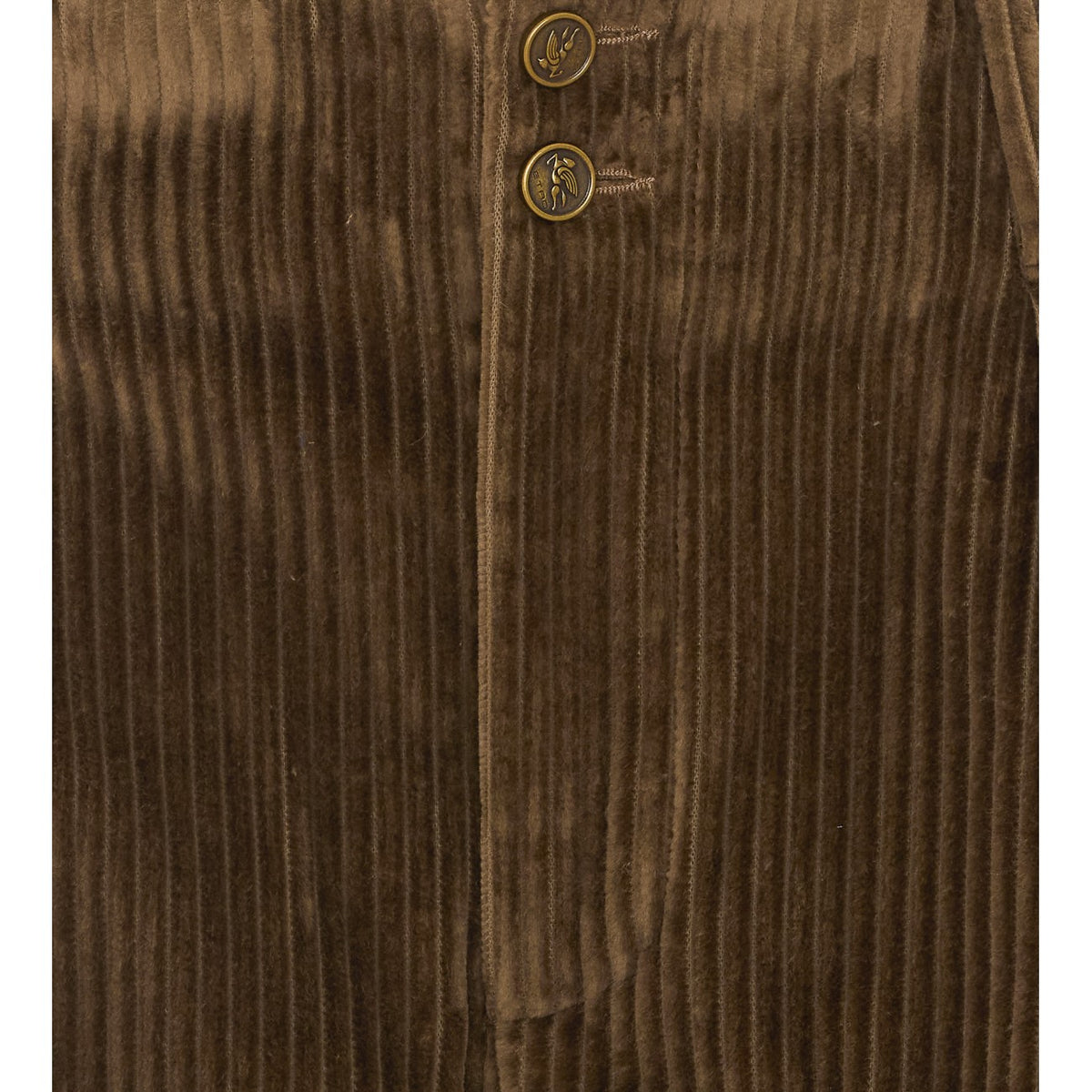 Etro Women Velvet Pants With Pegaso Buttons ETRO